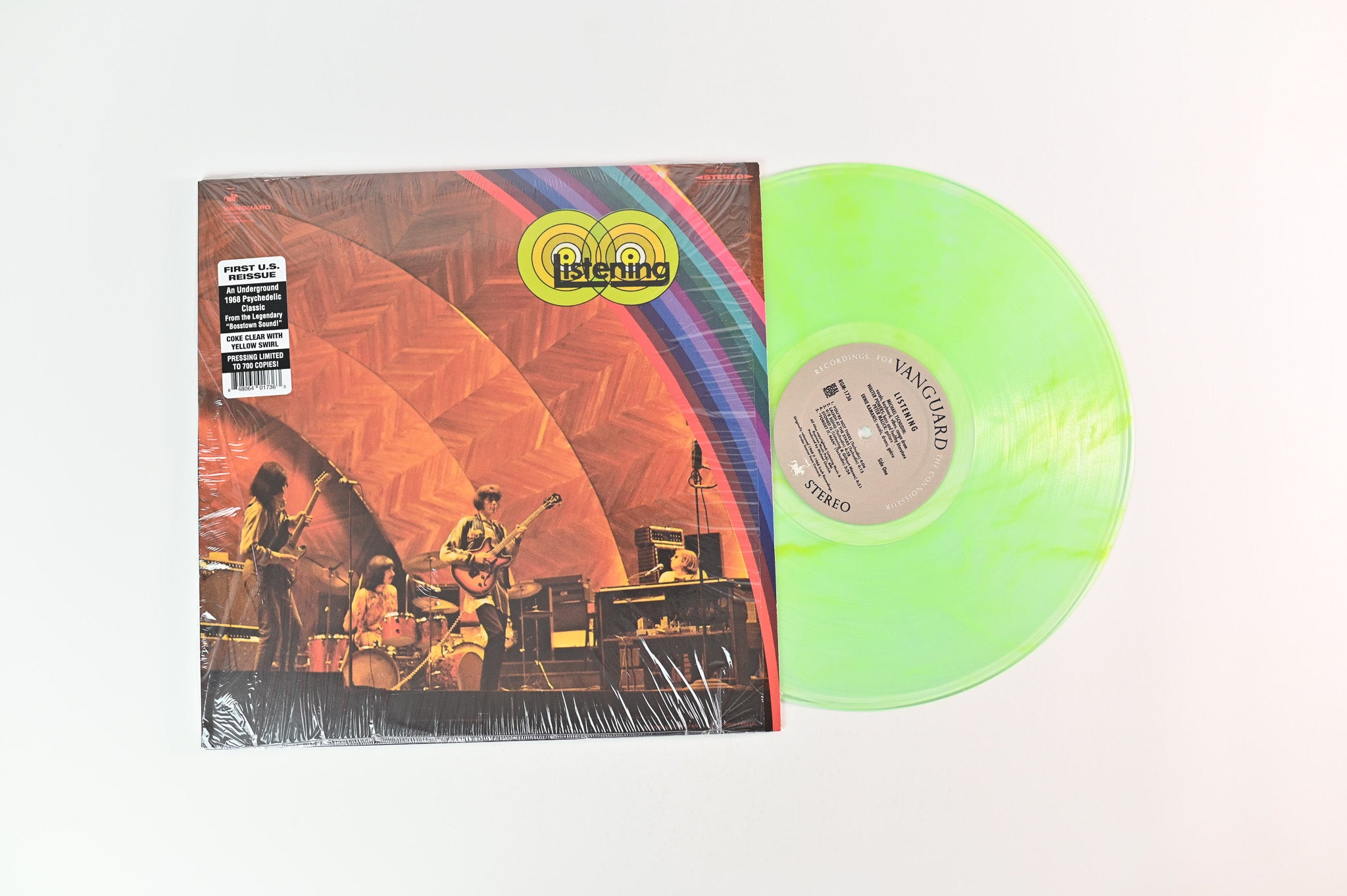 Listening - Listening on Real Gone Music Ltd Coke Clear with Yellow Swirl Reissue