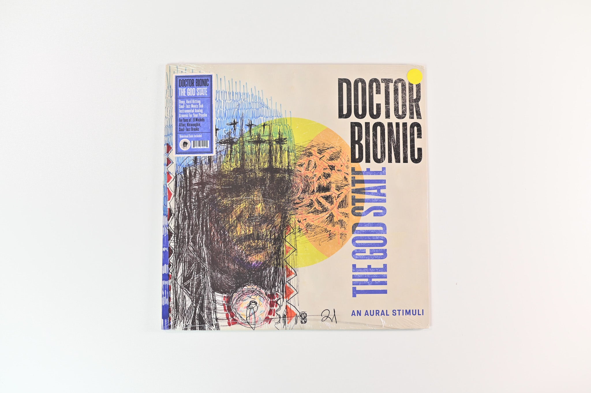Doctor Bionic - The God State - An Aural Stimuli on Chiefdom Blue Clear Splatter Sealed