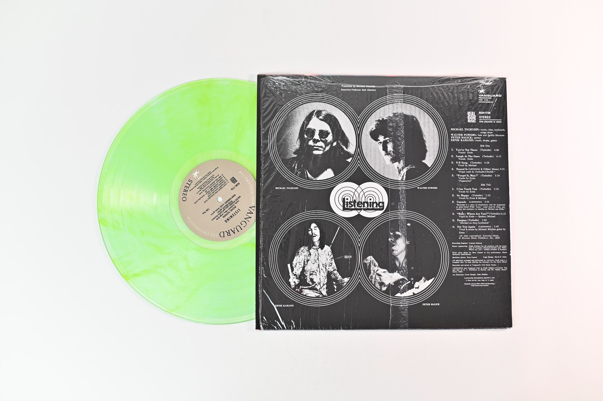 Listening - Listening on Real Gone Music Ltd Coke Clear with Yellow Swirl Reissue