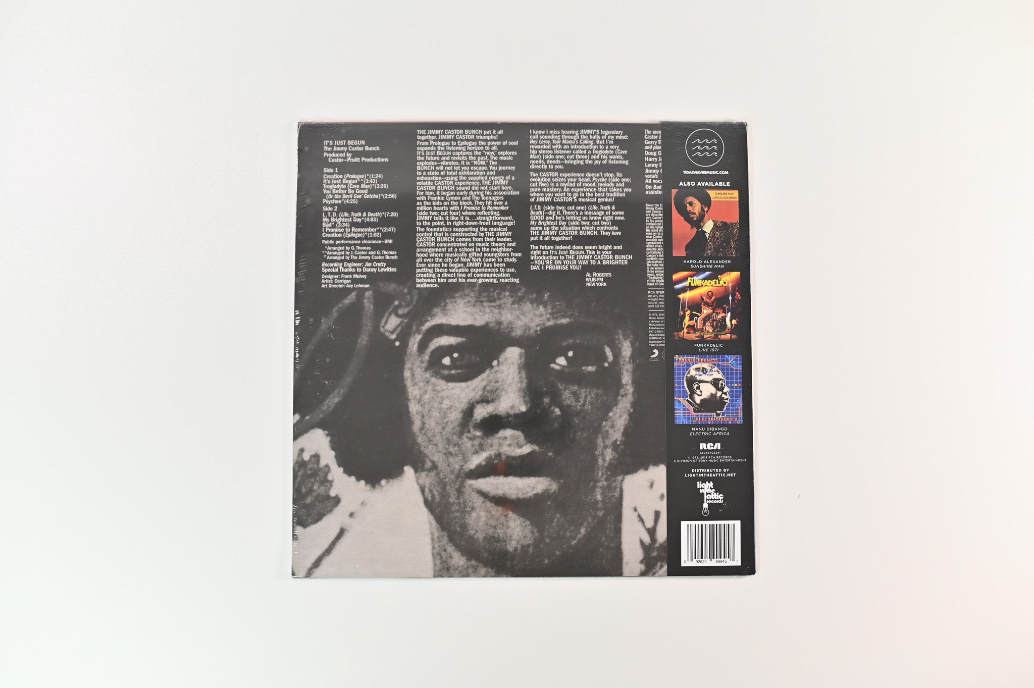 The Jimmy Castor Bunch - It's Just Begun on Tidal Waves RSD 2018 Ltd Red Vinyl Reissue Sealed