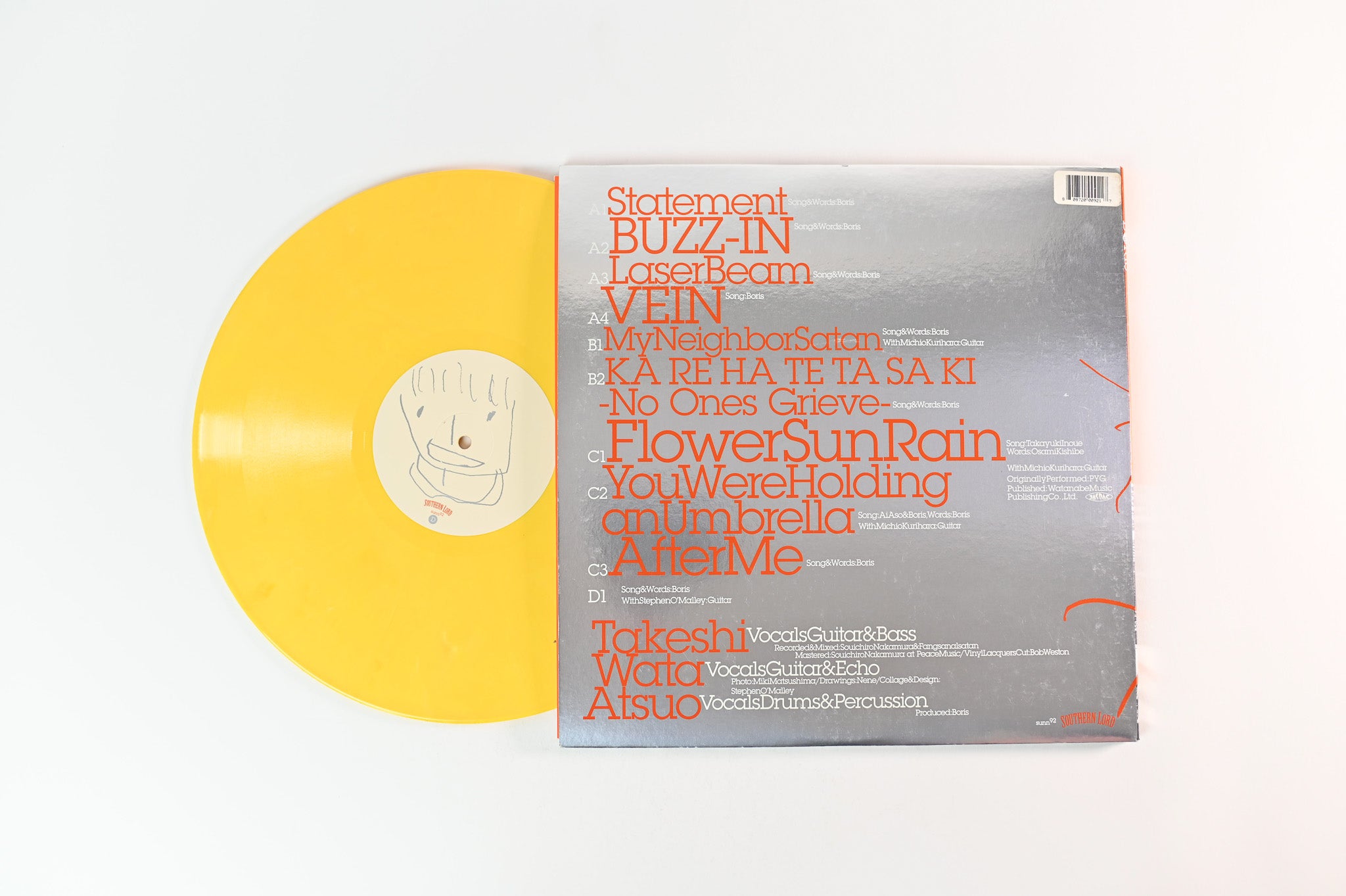 Boris - Smile on Southern Lord Ltd. Yellow Vinyl