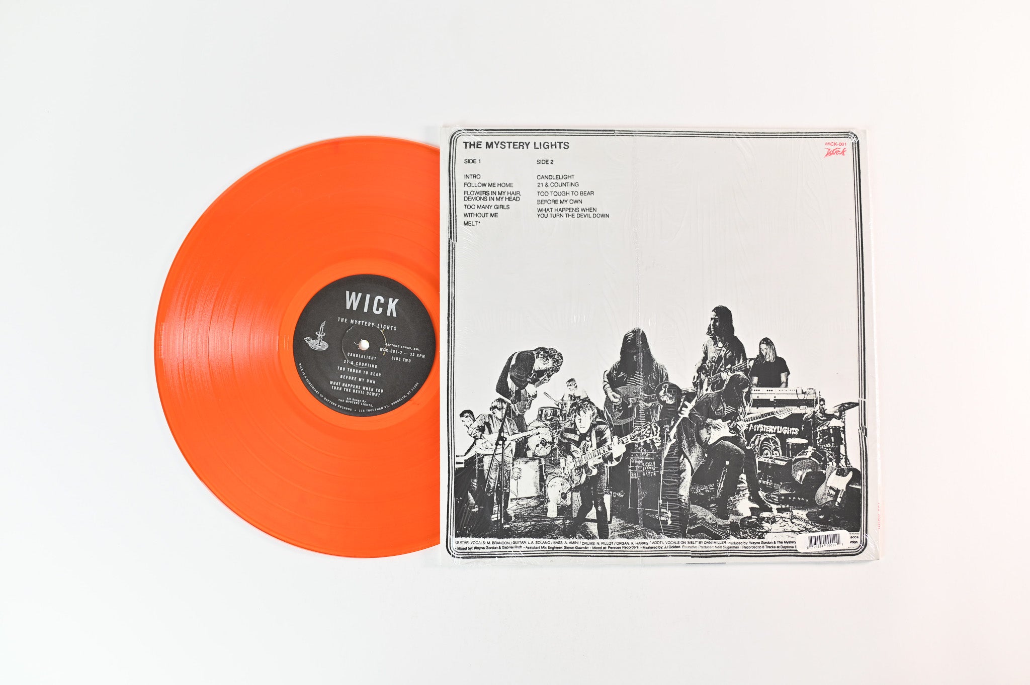 The Mystery Lights - The Mystery Lights on Wick Records Orange Vinyl