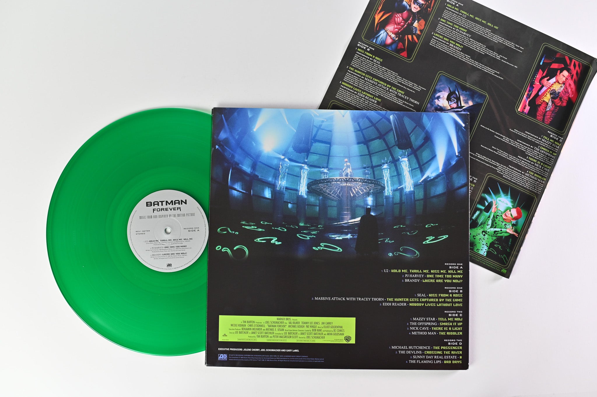 Various - Batman Forever (Original Music From The Motion Picture) on Atlantic Green / Purple Reissue