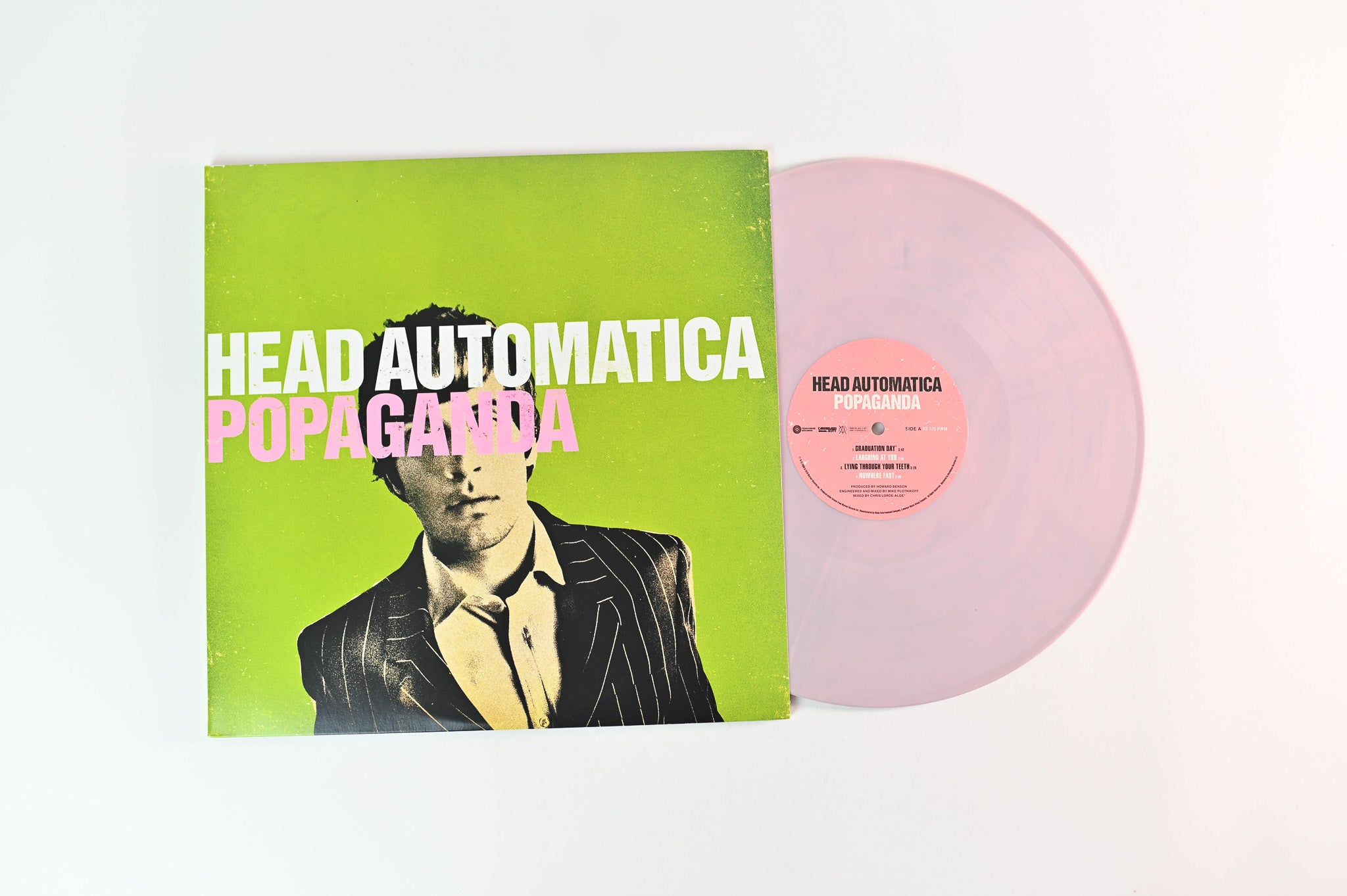 Head Automatica - Popaganda on Headphone Records - Pink w/ Silver Swirl Vinyl