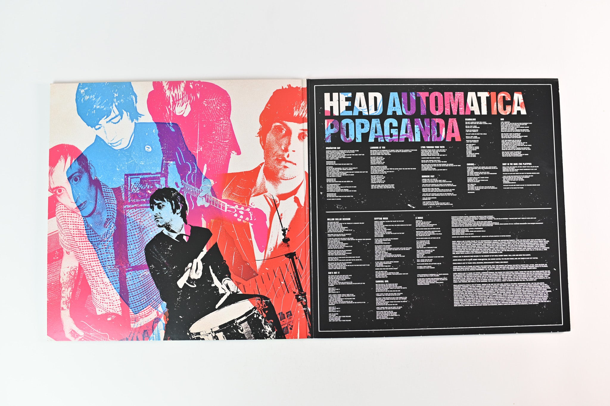 Head Automatica - Popaganda on Headphone Records - Pink w/ Silver Swirl Vinyl