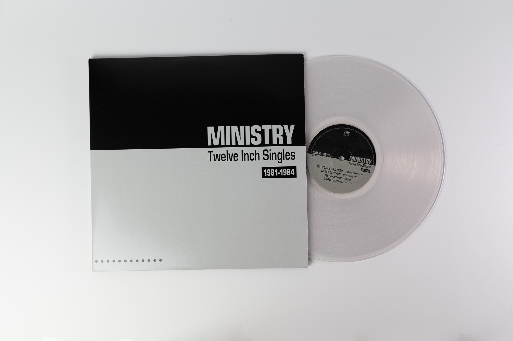 Ministry - Twelve Inch Singles (1981-1984) on Cleopatra Ltd Clear Vinyl Reissue