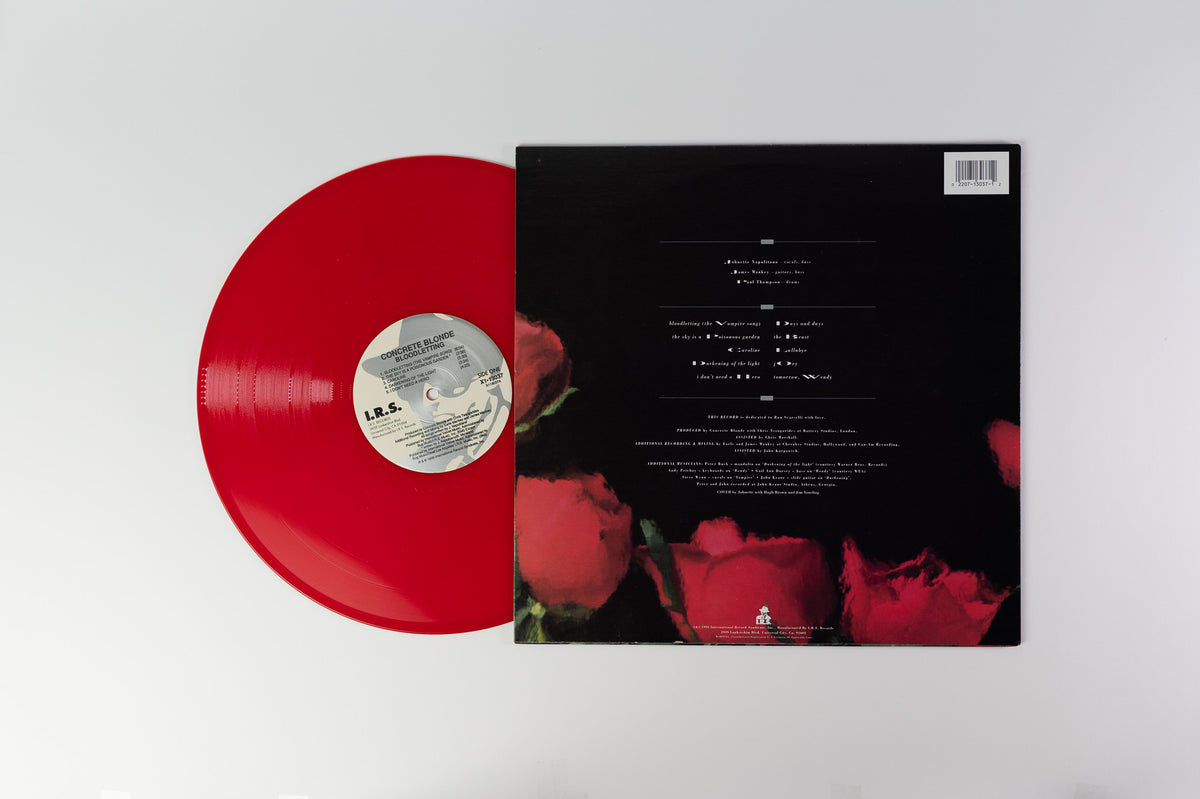 Concrete Blonde Bloodletting on I.R.S. Ltd Red Vinyl Plaid Room Records