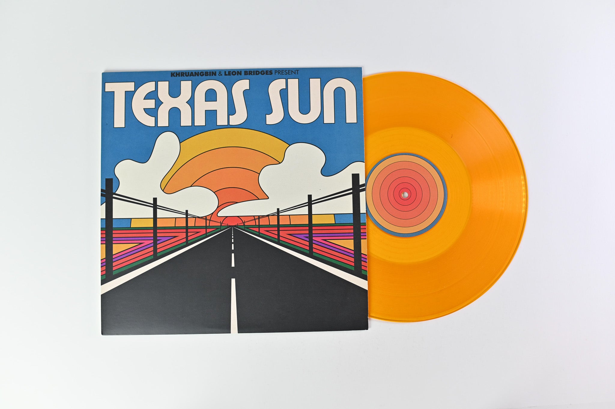 Khruangbin & Leon Bridges - Texas Sun on Dead Oceans Ltd Orange Translucent