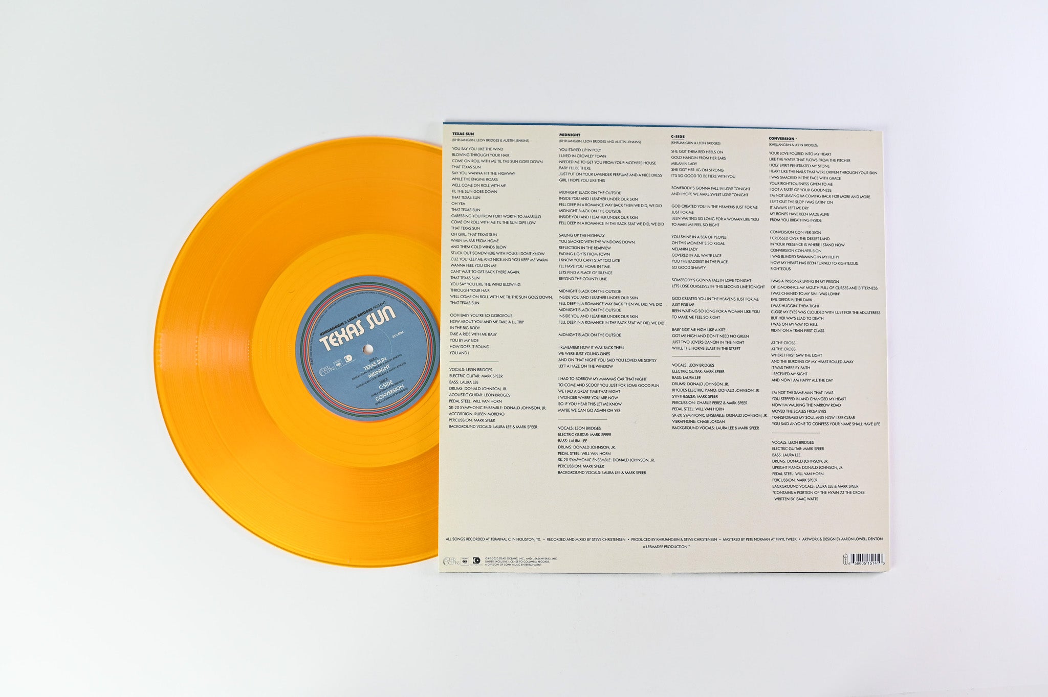 Khruangbin & Leon Bridges - Texas Sun on Dead Oceans Ltd Orange Translucent