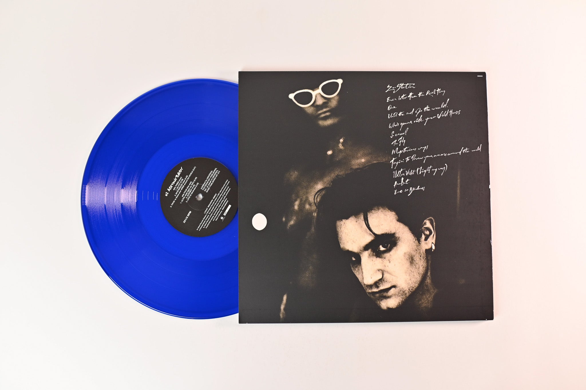 U2 - Achtung Baby on Island Records Ltd. Reissue Red & Blue Translucent Numbered