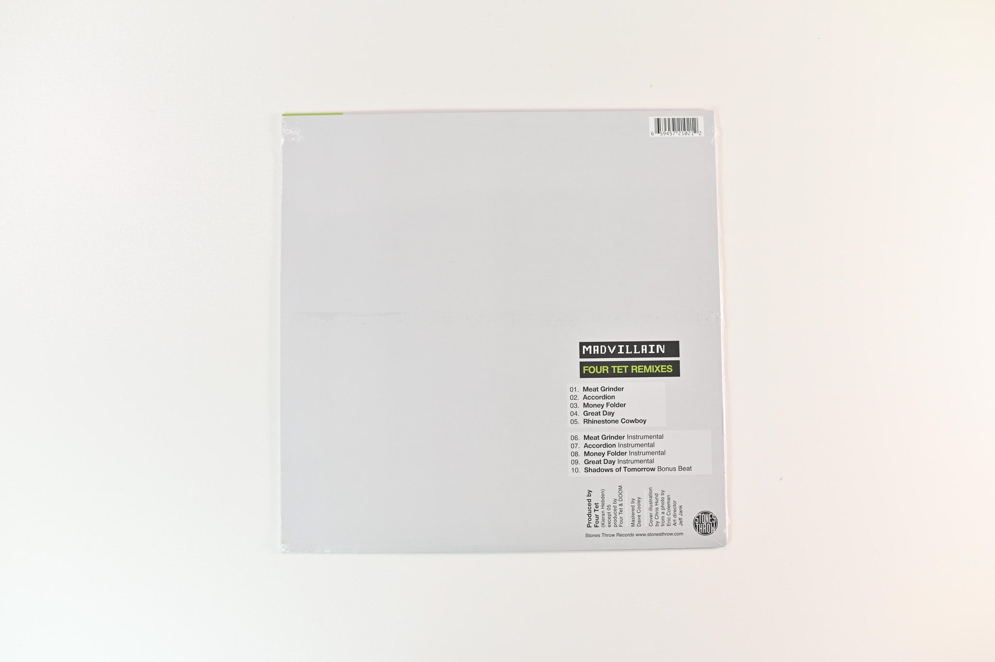 Madvillain - Four Tet Remixes on Stones Throw Reissue Sealed