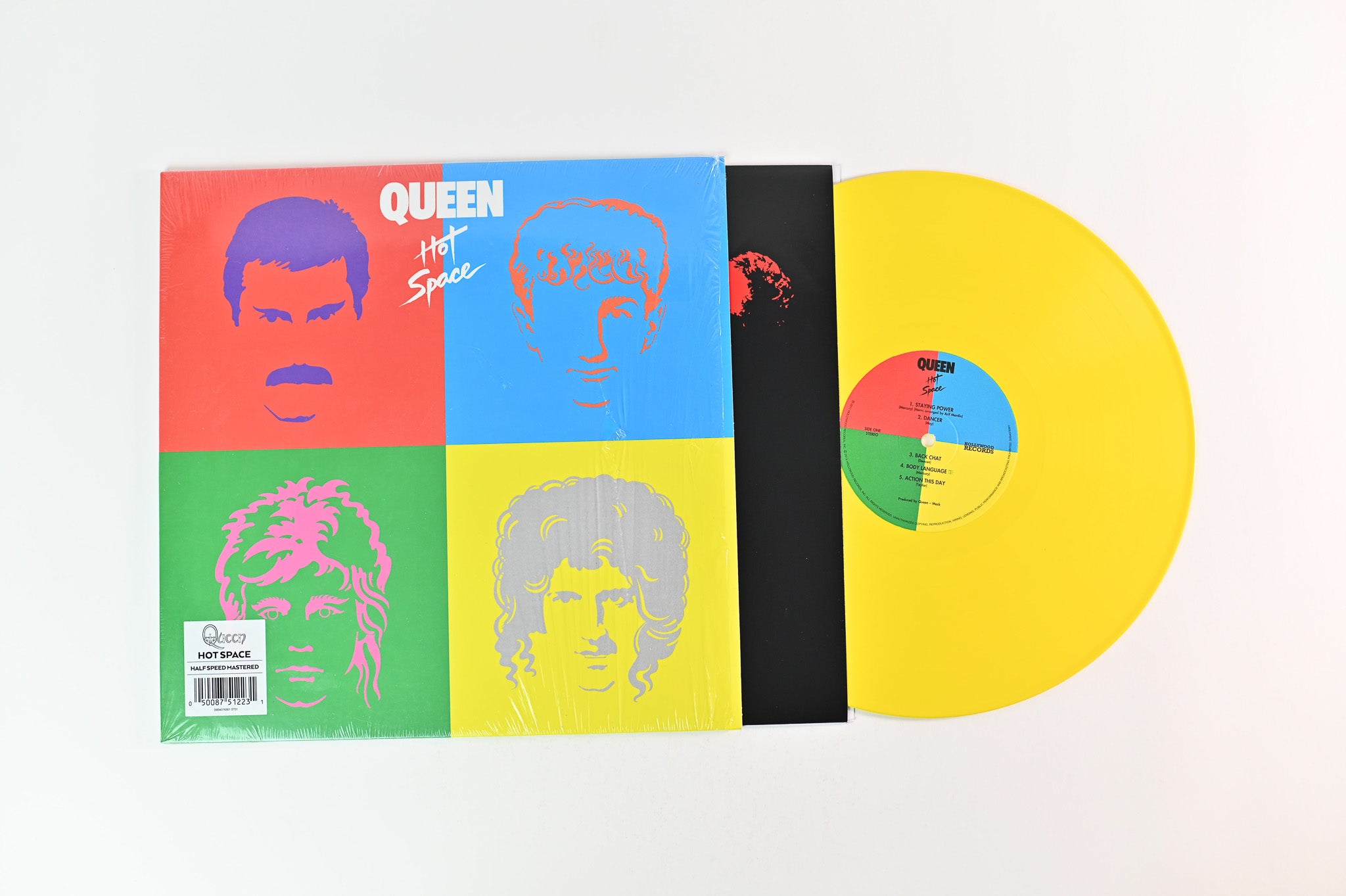 Queen - Hot Space on Hollywood Records Reissue on Yellow Vinyl