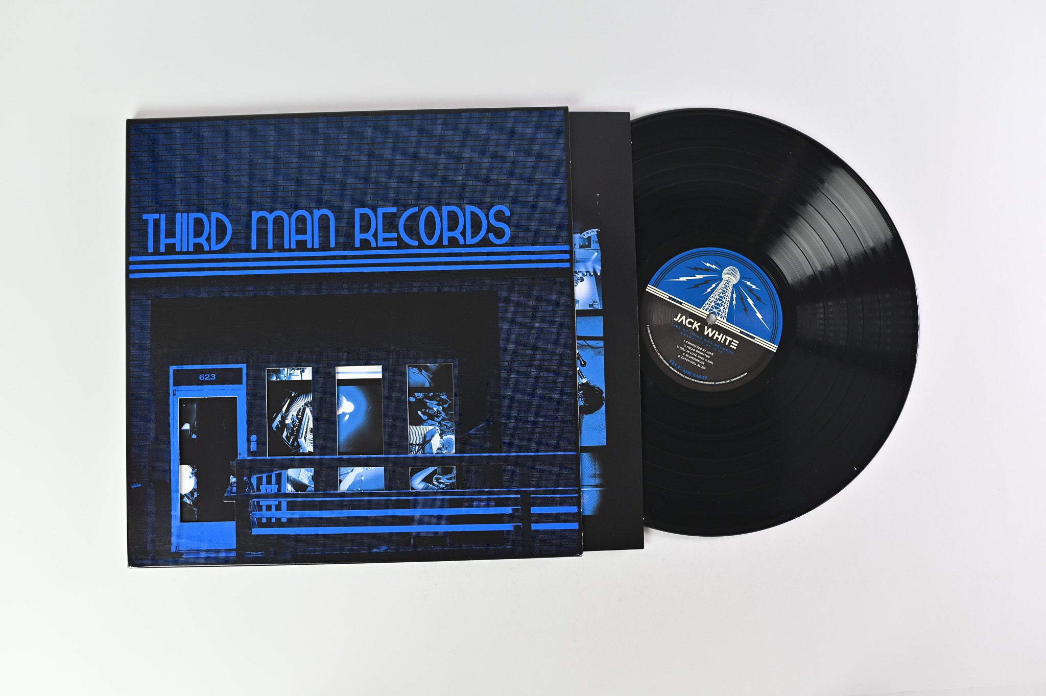 Jack White - Live At Third Man Records - Nashville & Cass Corridor on Third Man Ltd Black / Blue / White Vinyl
