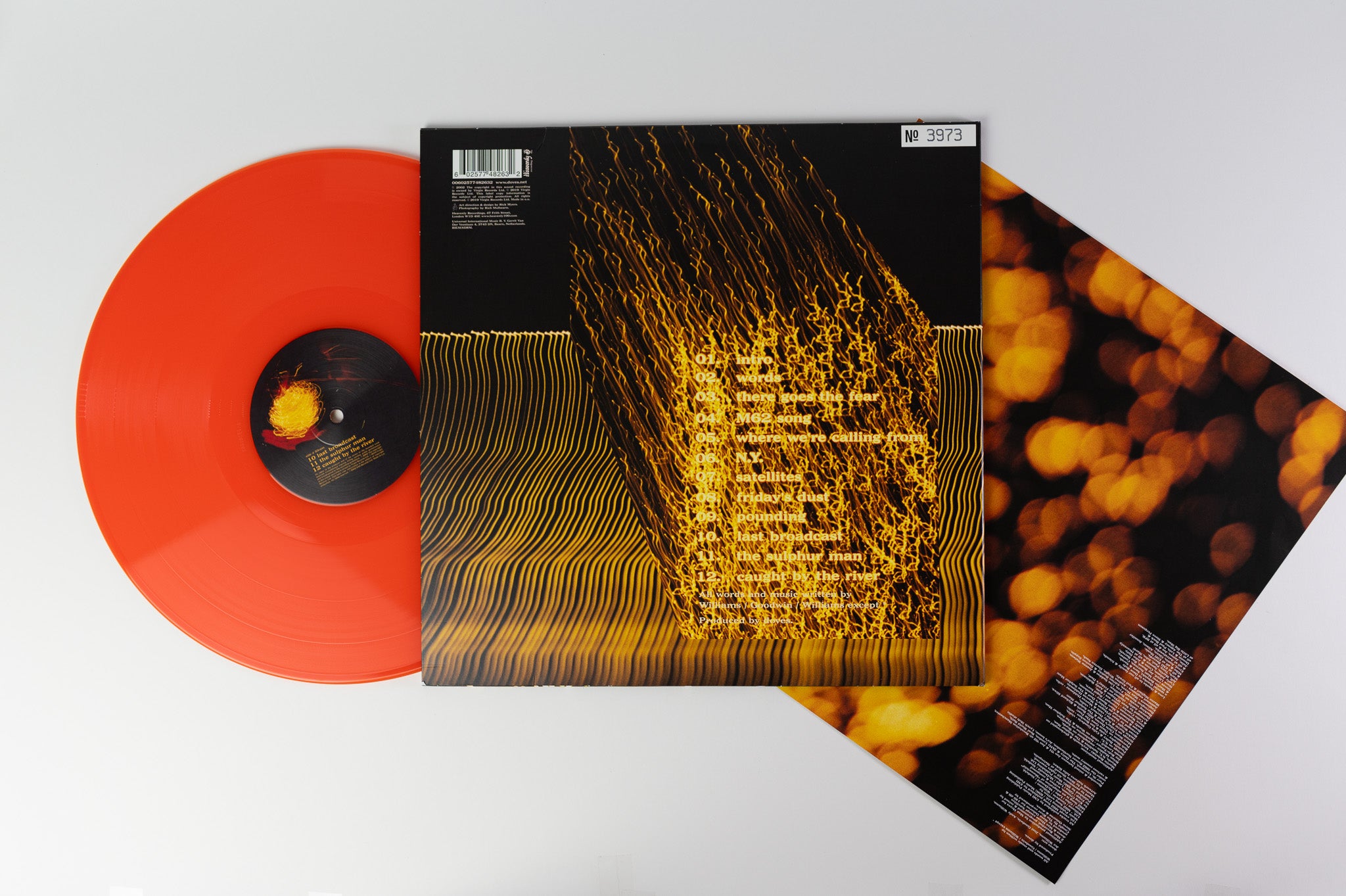 Doves - The Last Broadcast on Heavenly Ltd Numbered Orange Vinyl Reissue