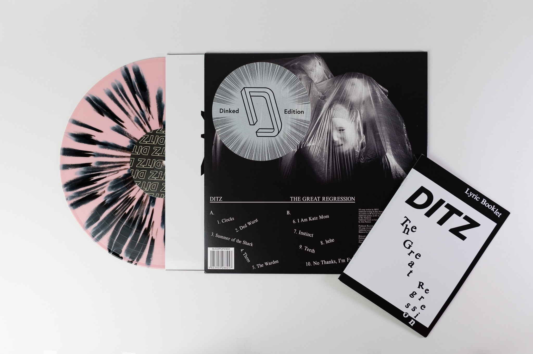 DITZ - The Great Regression on Alcopop Ltd Pink / Black Splatter