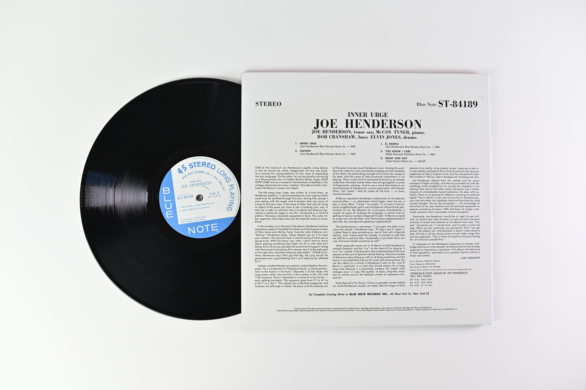 Joe Henderson - Inner Urge on Blue Note Music Matters Ltd 45 RPM Reissue