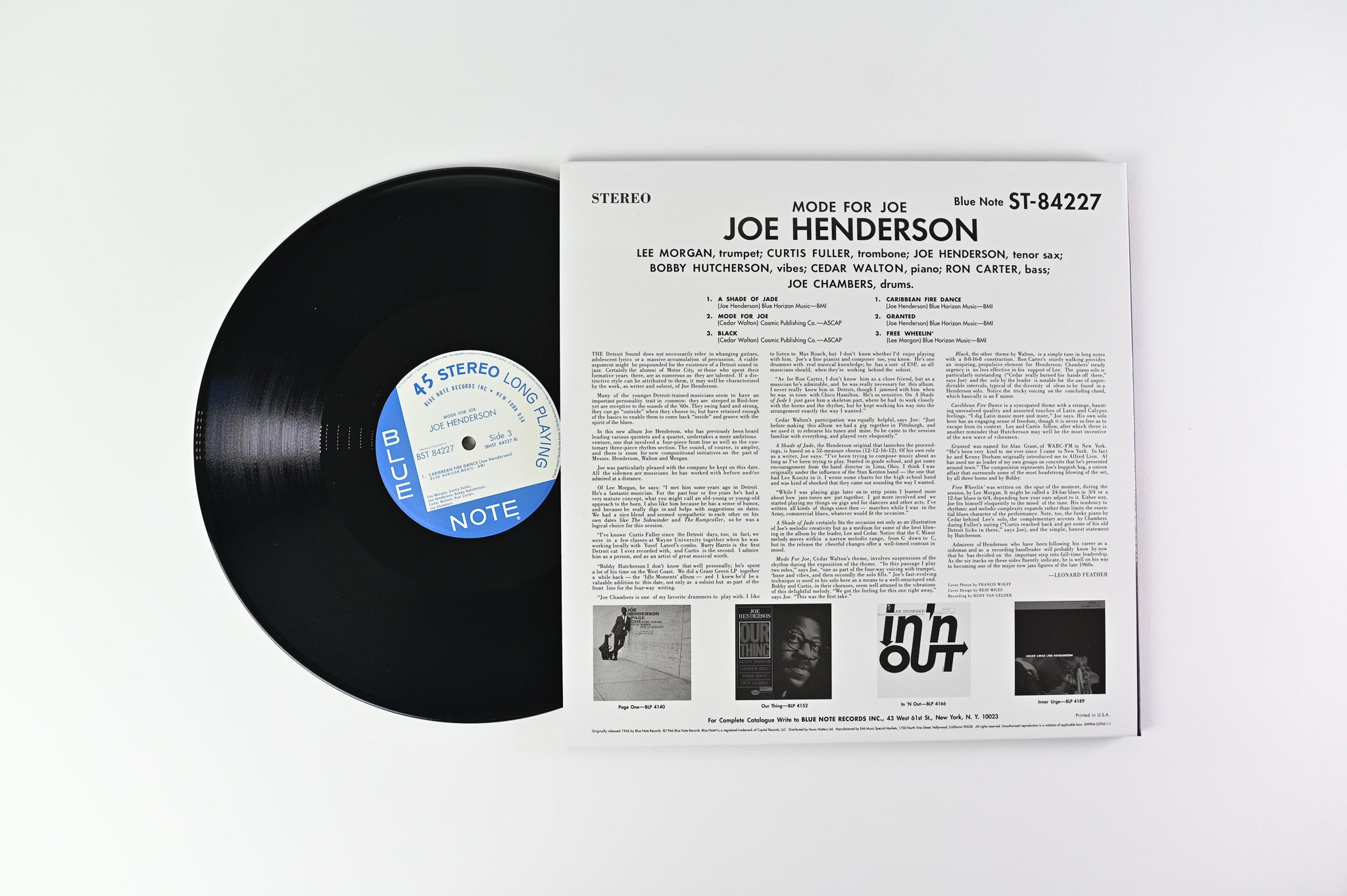 Joe Henderson - Mode For Joe on Blue Note Music Matters Ltd 45 RPM Reissue