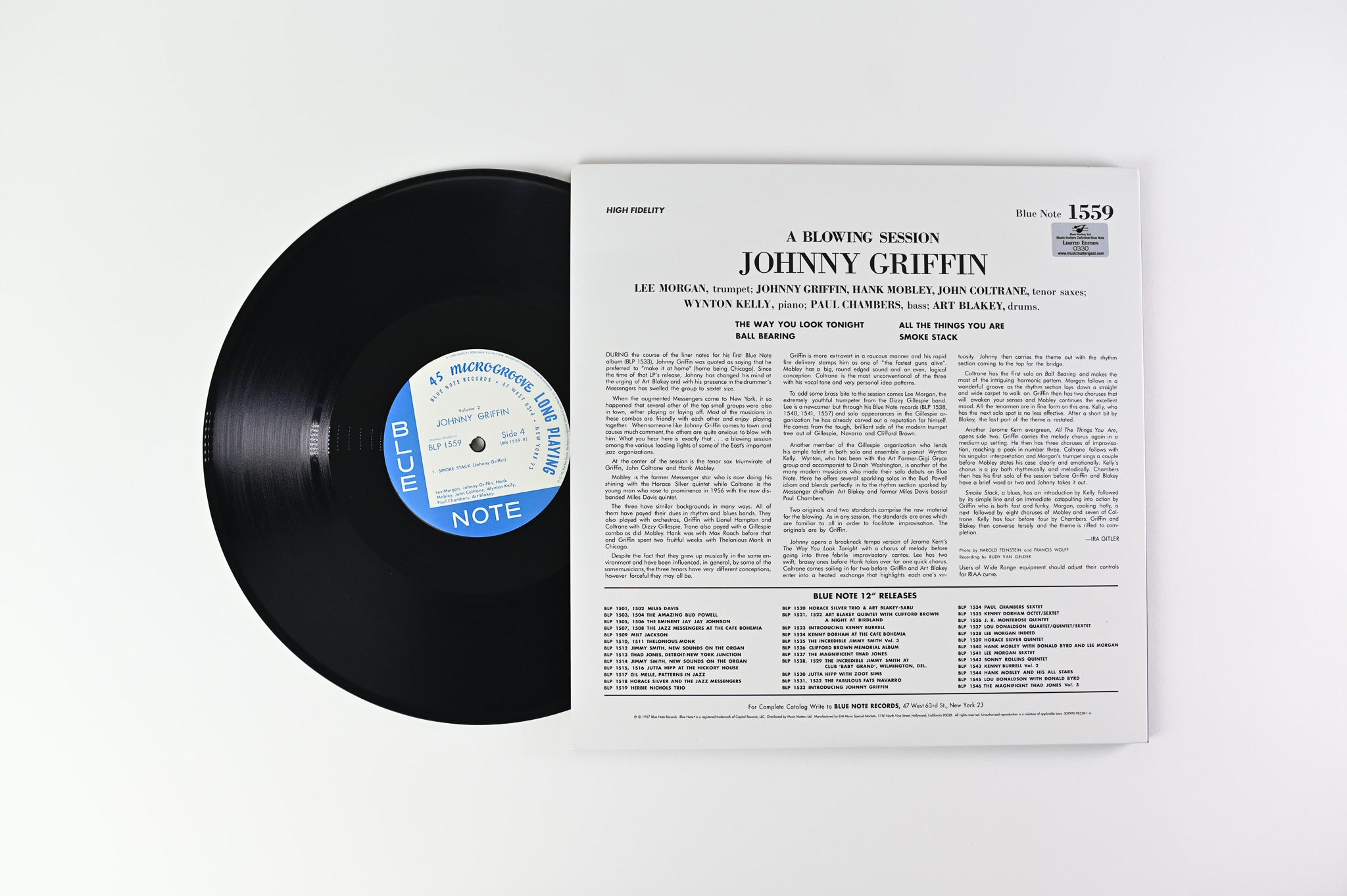 Johnny Griffin - Johnny Griffin, Vol. 2 on Blue Note Music Matters Numbered Ltd 45 RPM Reissue
