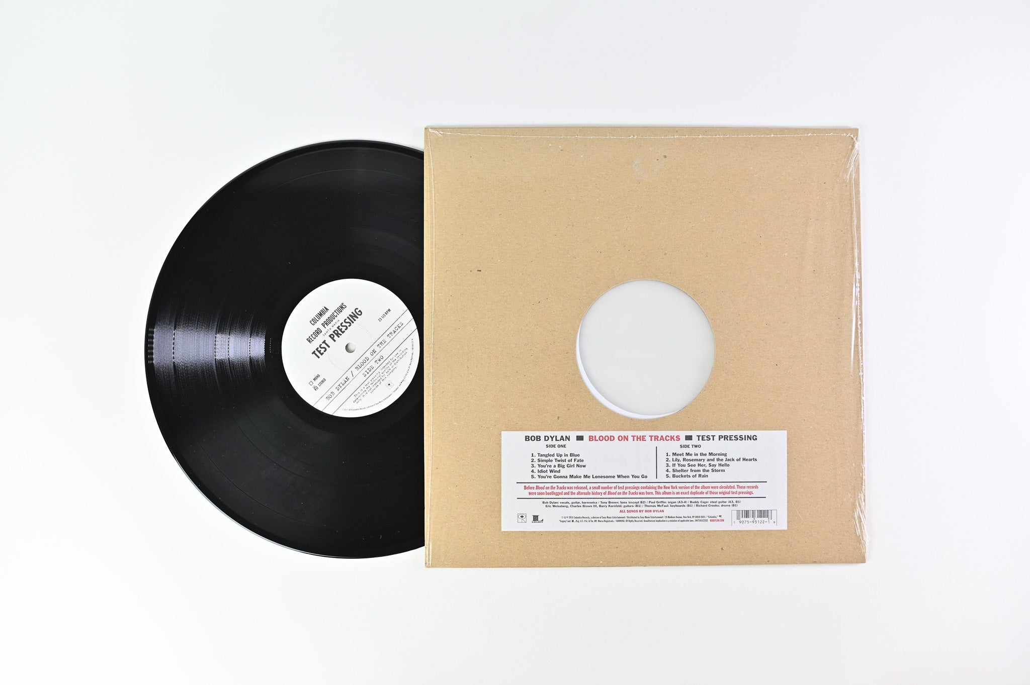 Bob Dylan - Blood On The Tracks Test Pressing on Columbia Ltd RSD 2019 Reissue