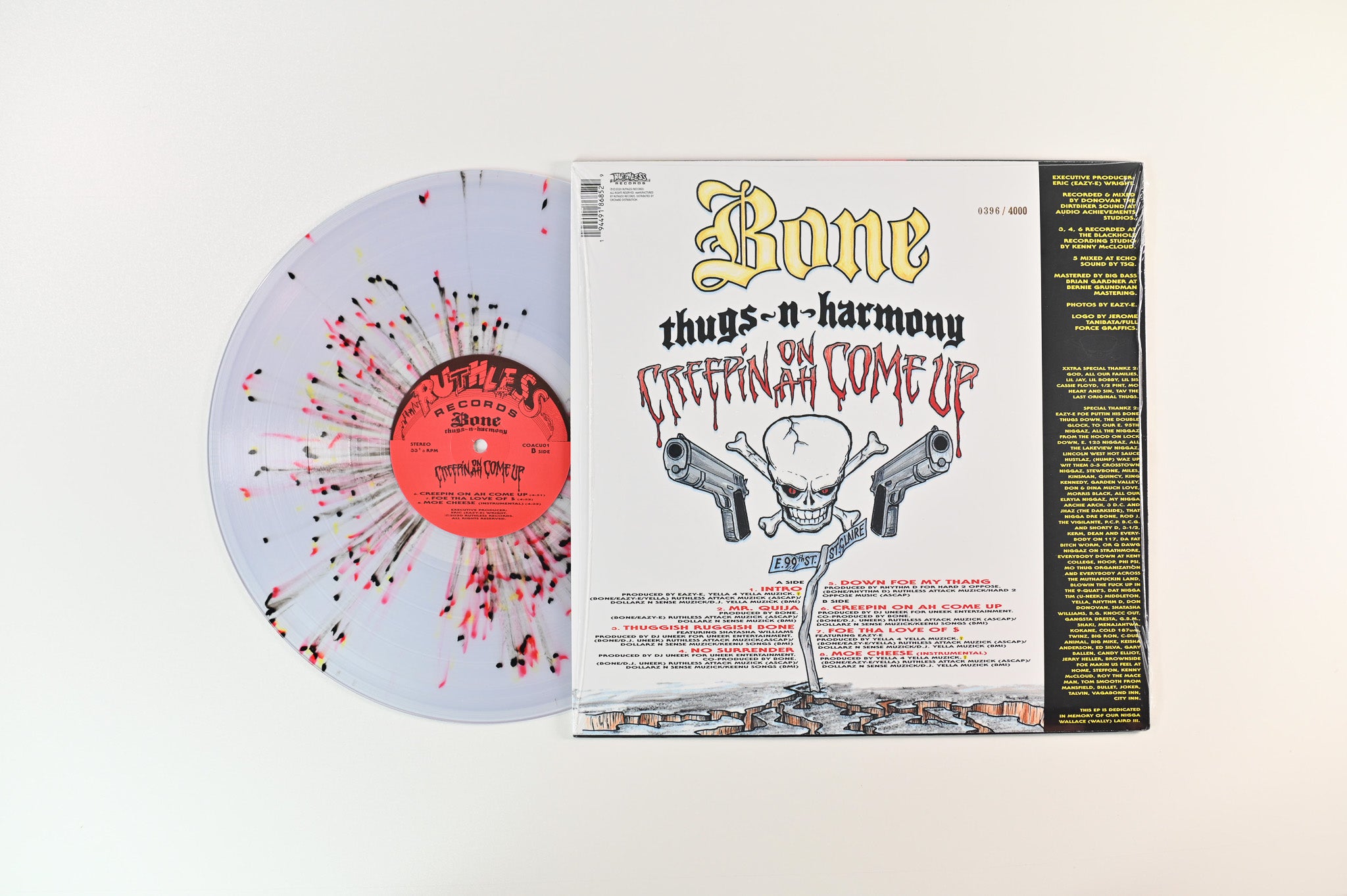 Bone Thugs-N-Harmony - Creepin On Ah Come Up on Ruthless RSD 2020 Ltd Numbered Splatter Vinyl Reissue