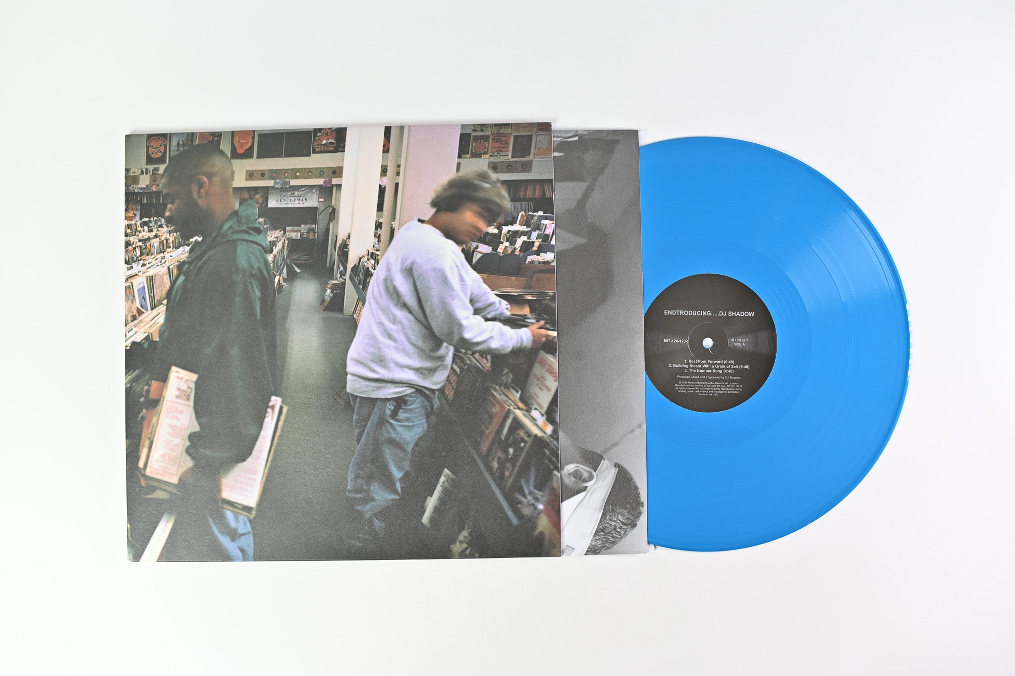 DJ Shadow - Endtroducing... on Mo Wax Ltd Blue Vinyl Reissue