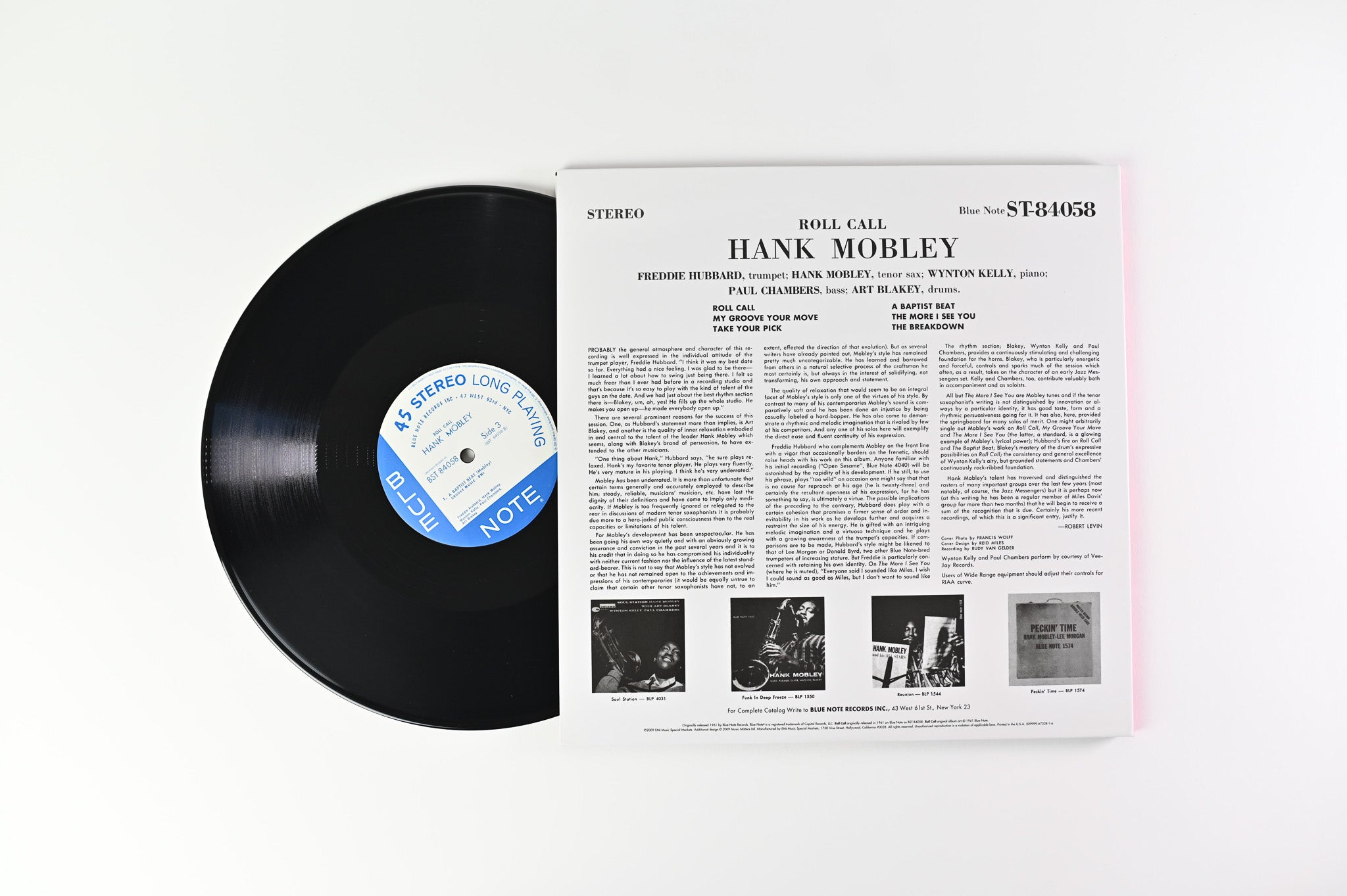 Hank Mobley - Roll Call on Blue Note Music Matters Ltd Reissue 45 RPM