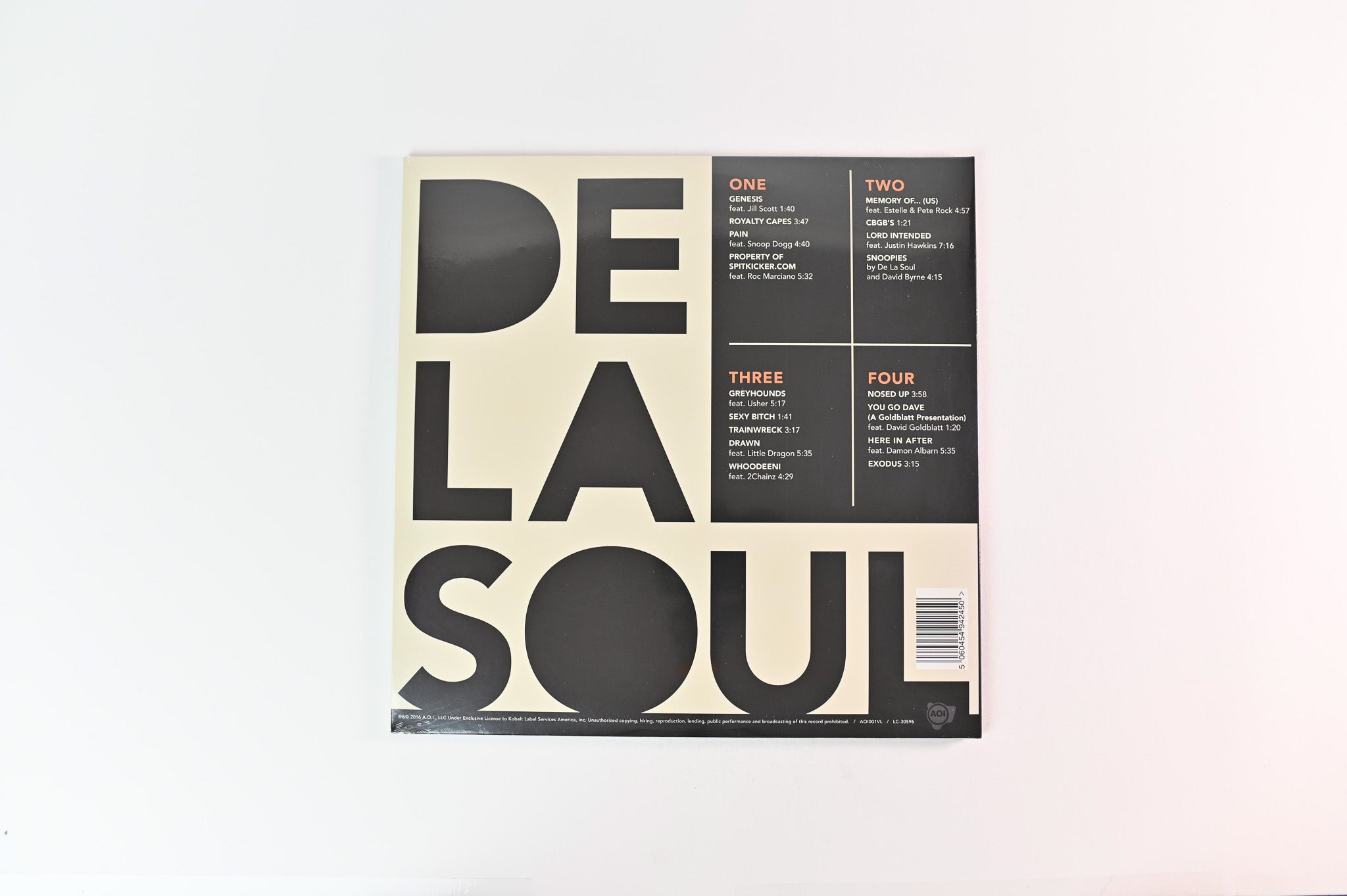 De La Soul - And The Anonymous Nobody on AOI 180 Gram Sealed