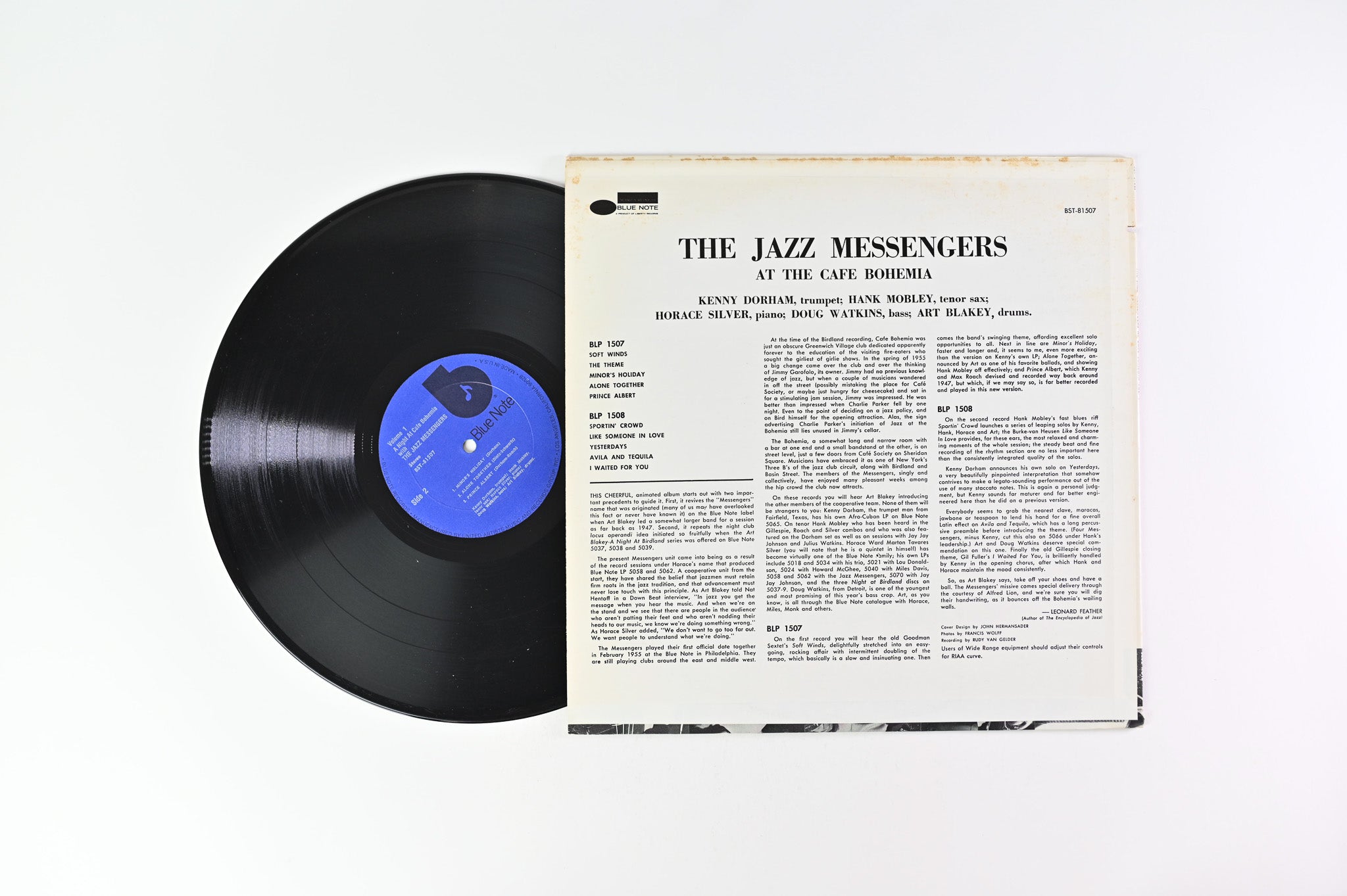 Art Blakey & The Jazz Messengers - The Jazz Messengers At The Cafe Bohemia Volume 1 on Blue Note Reissue