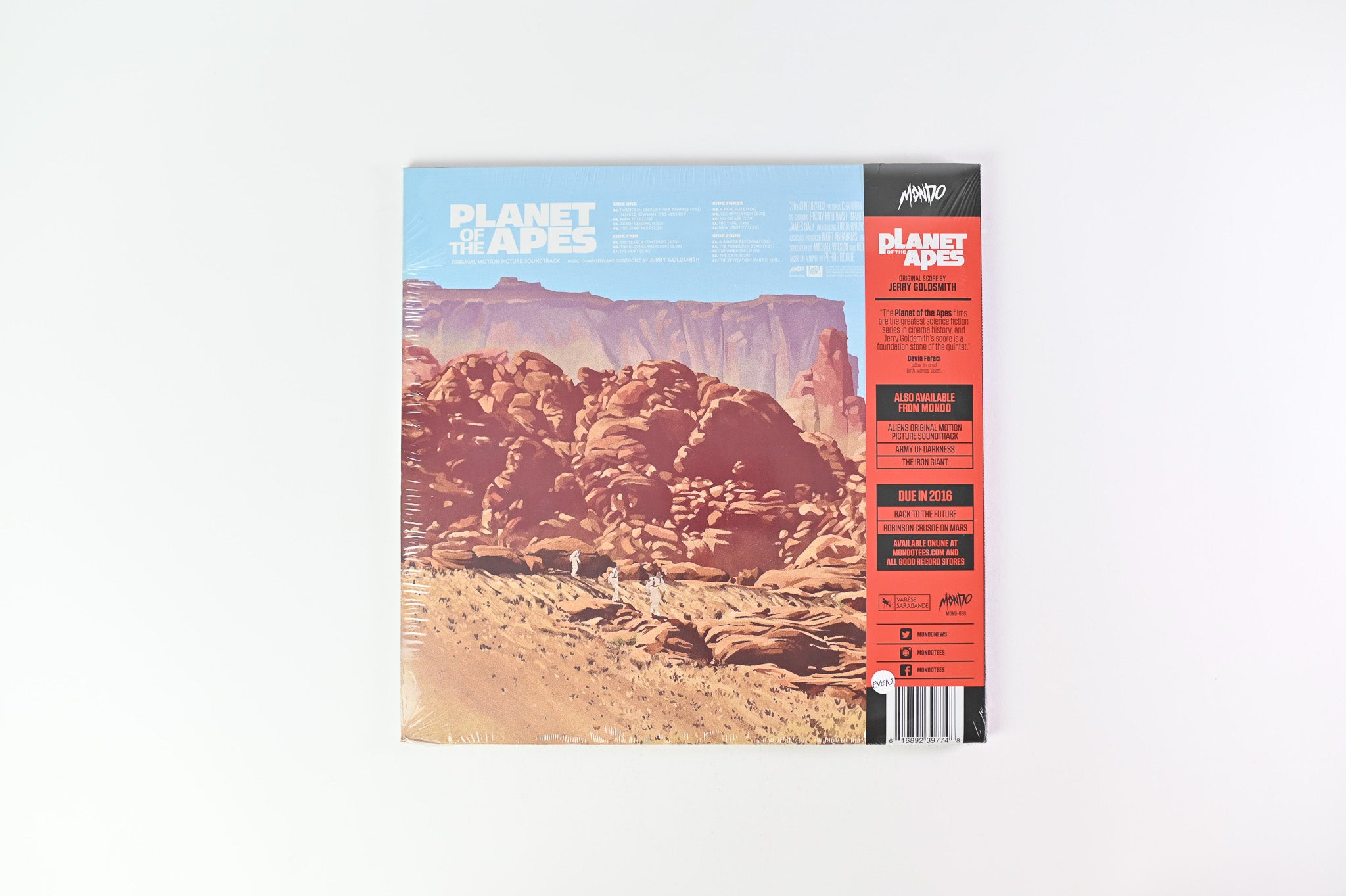 Jerry Goldsmith - Planet Of The Apes (Original Motion Picture Soundtrack) on Mondo Reissue Sealed