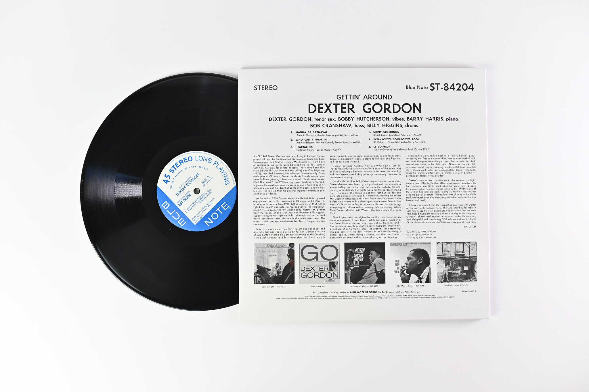 Dexter Gordon - Gettin' Around on Blue Note Music Matters Ltd Reissue 45 RPM