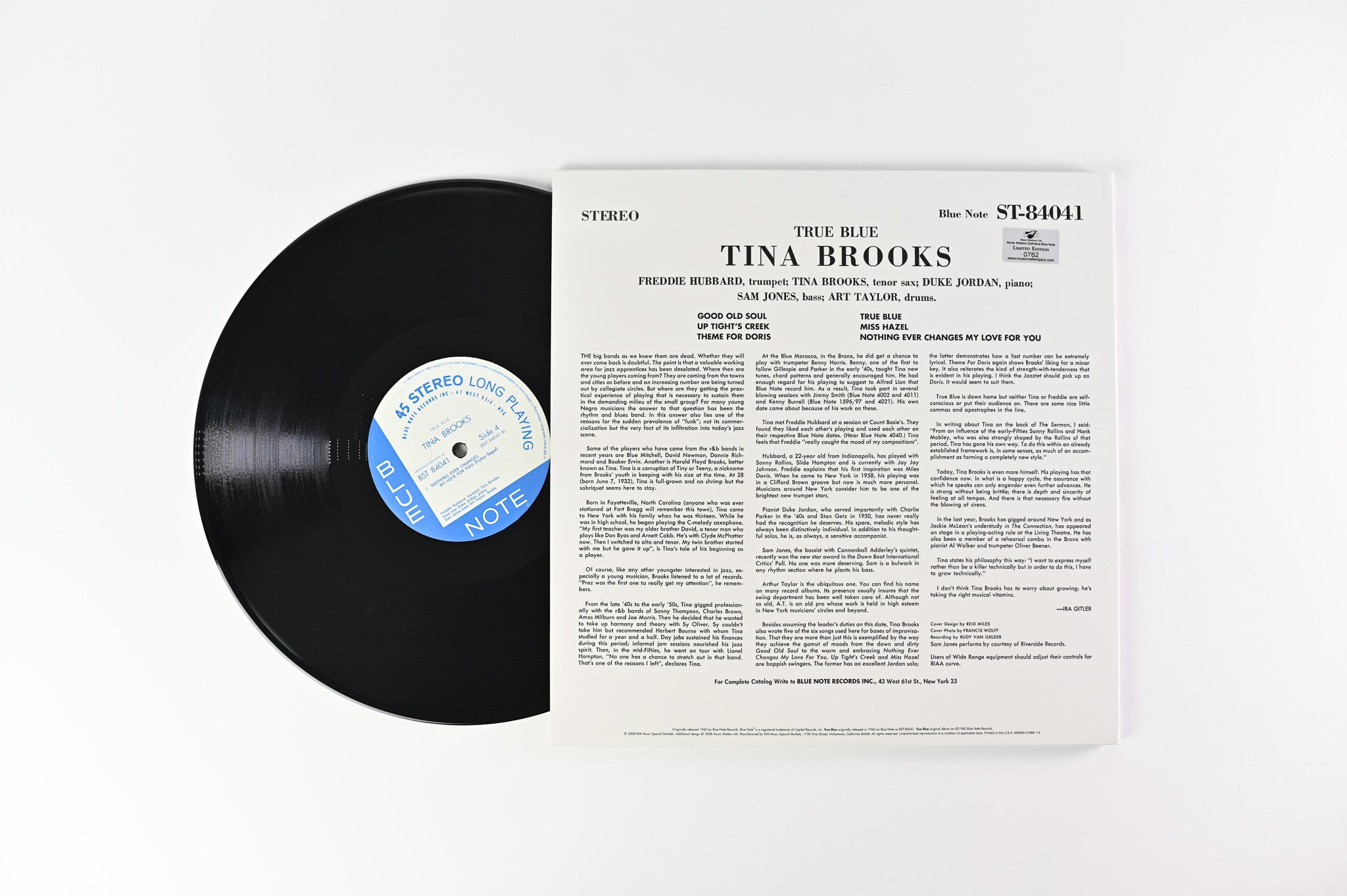 Tina Brooks - True Blue on Blue Note Music Matters Ltd Numbered Reissue 45 RPM