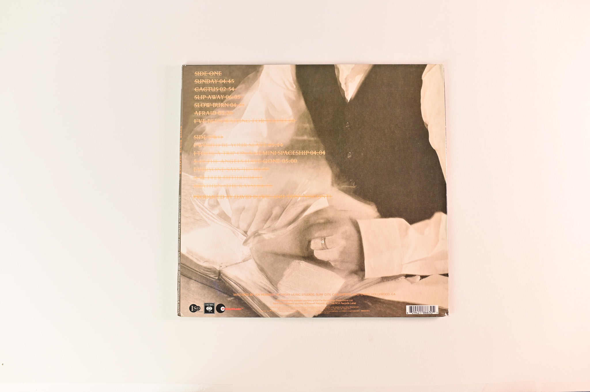 David Bowie - Heathen on Friday Music Ltd Gold Translucent Reissue