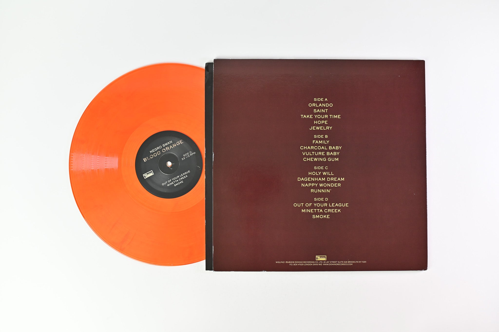 Blood Orange - Negro Swan on Domino Deluxe Edition Orange Vinyl