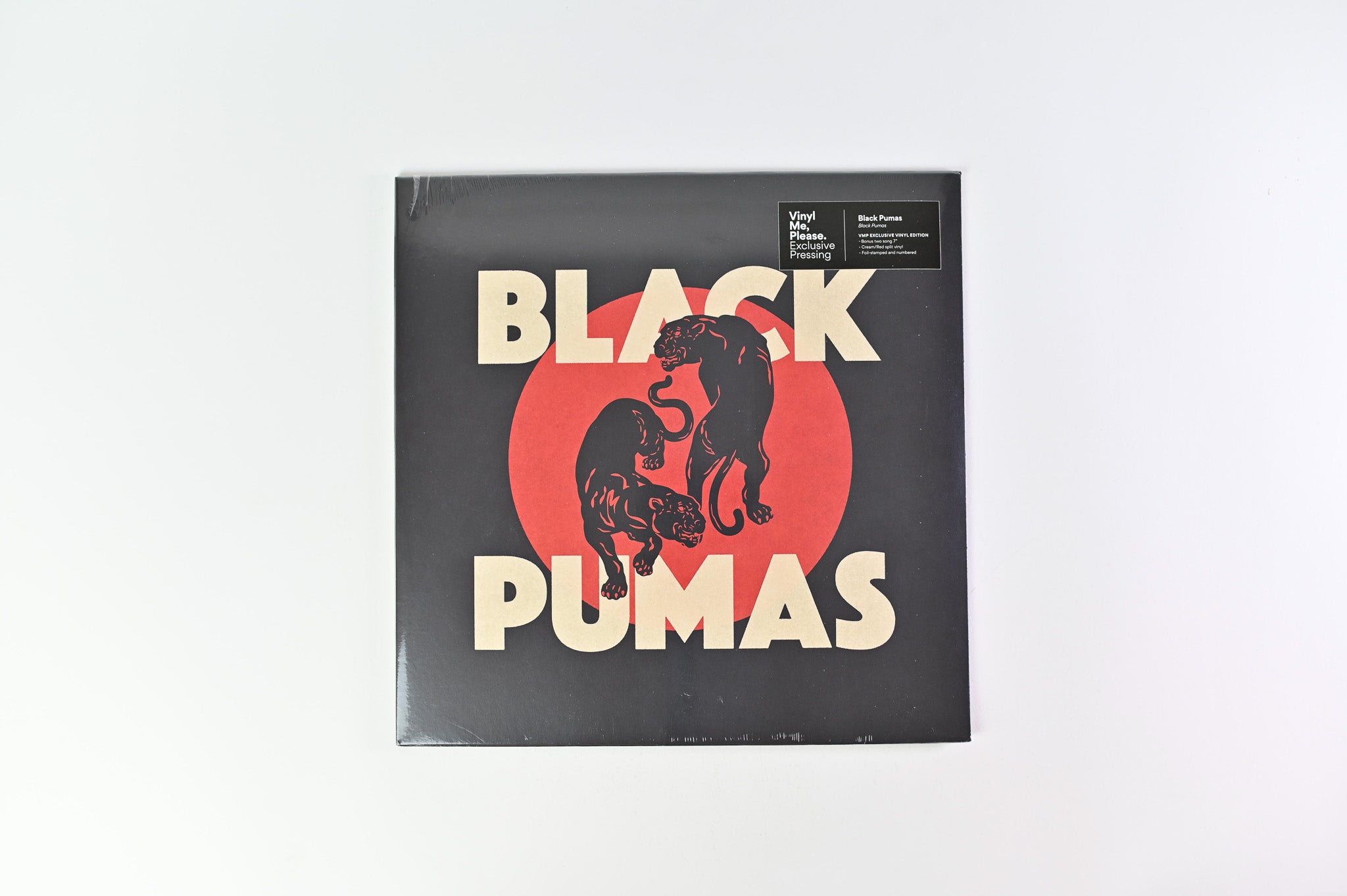 Black Pumas - Black Pumas on ATO Vinyl Me Please Exclusive Ltd Numbered Red & Cream Split With 7" Sealed