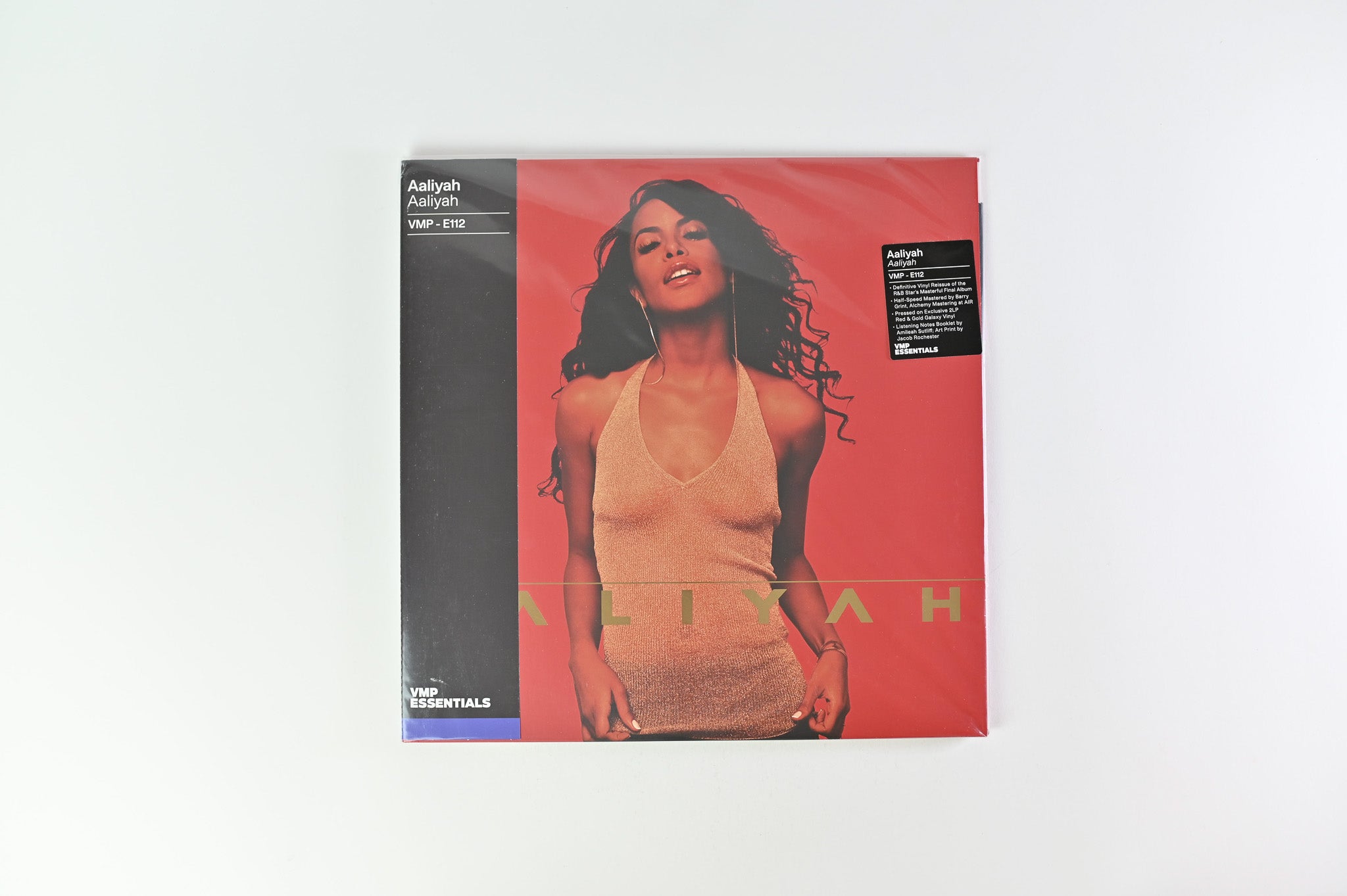 Aaliyah - Aaliyah on Blackground Vinyl Me Please Red & Gold Galaxy Reissue