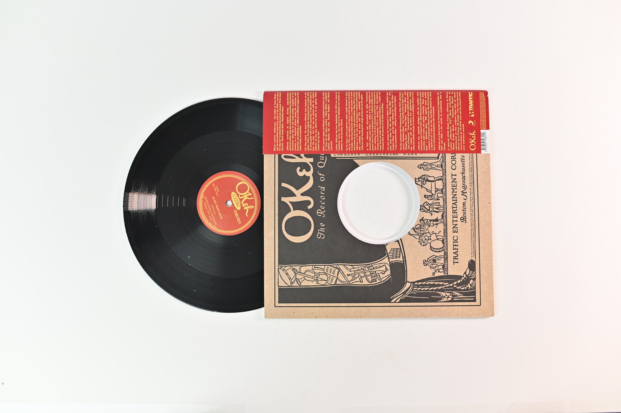 Blind Lemon Jefferson - Black Snake Moan / Matchbox Blues on Okeh RSD BF 2018 10" 78 RPM Reissue