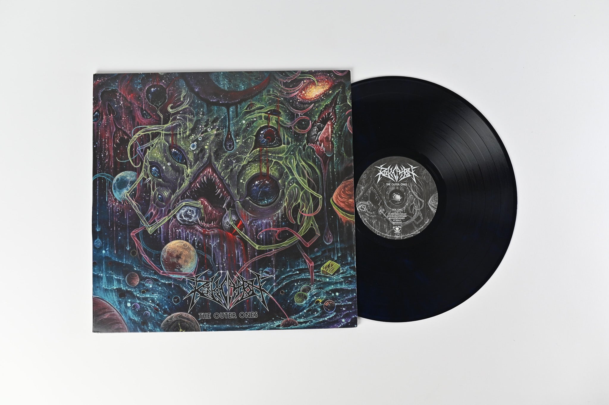 Revocation - The Outer Ones on Metal Blade Ltd Blue Transparent with Black Smoke