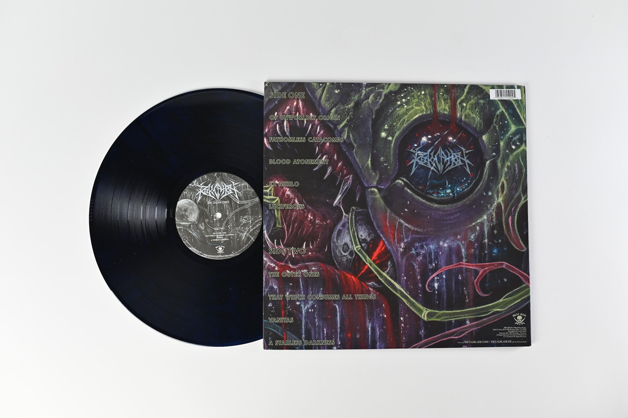 Revocation - The Outer Ones on Metal Blade Ltd Blue Transparent with Black Smoke