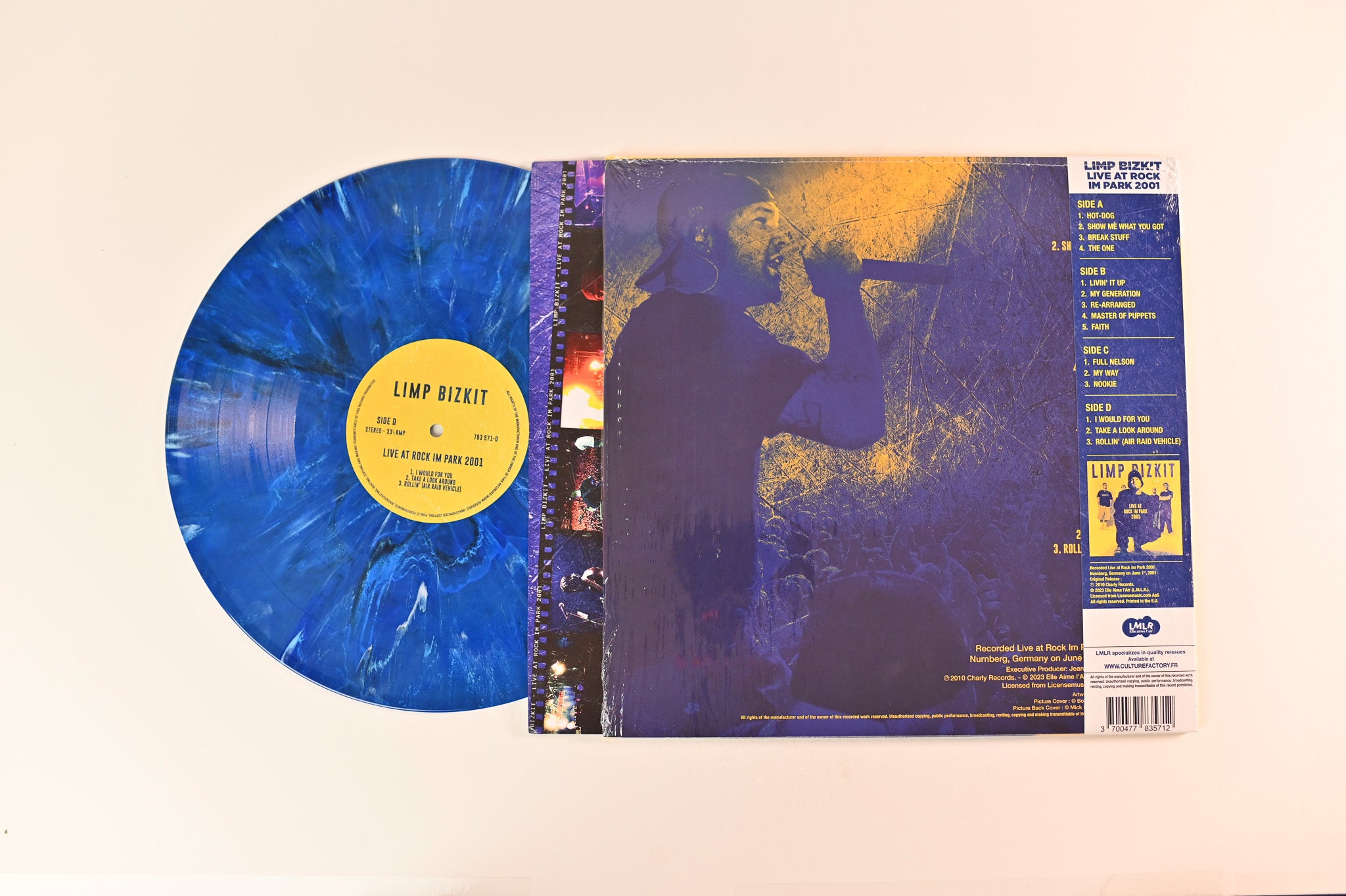 Limp Bizkit - Live At Rock Im Park 2001 on Culture Factory RSD BF 2023 Yellow / Blue Reissue