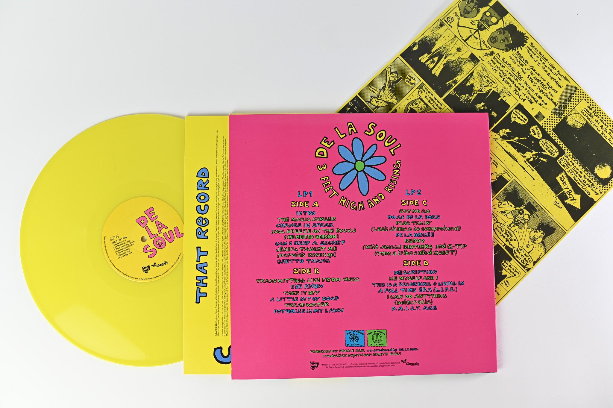 De La Soul - 3 Feet High And Rising on AOI Yellow Opaque Reissue