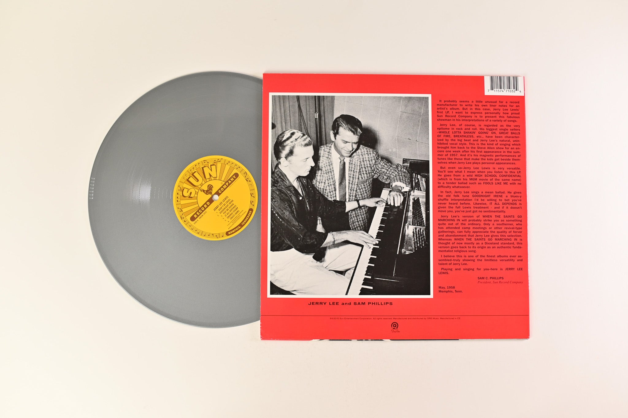 Jerry Lee Lewis - Jerry Lee Lewis on ORG Sun RSD BF 2015 Silver Reissue