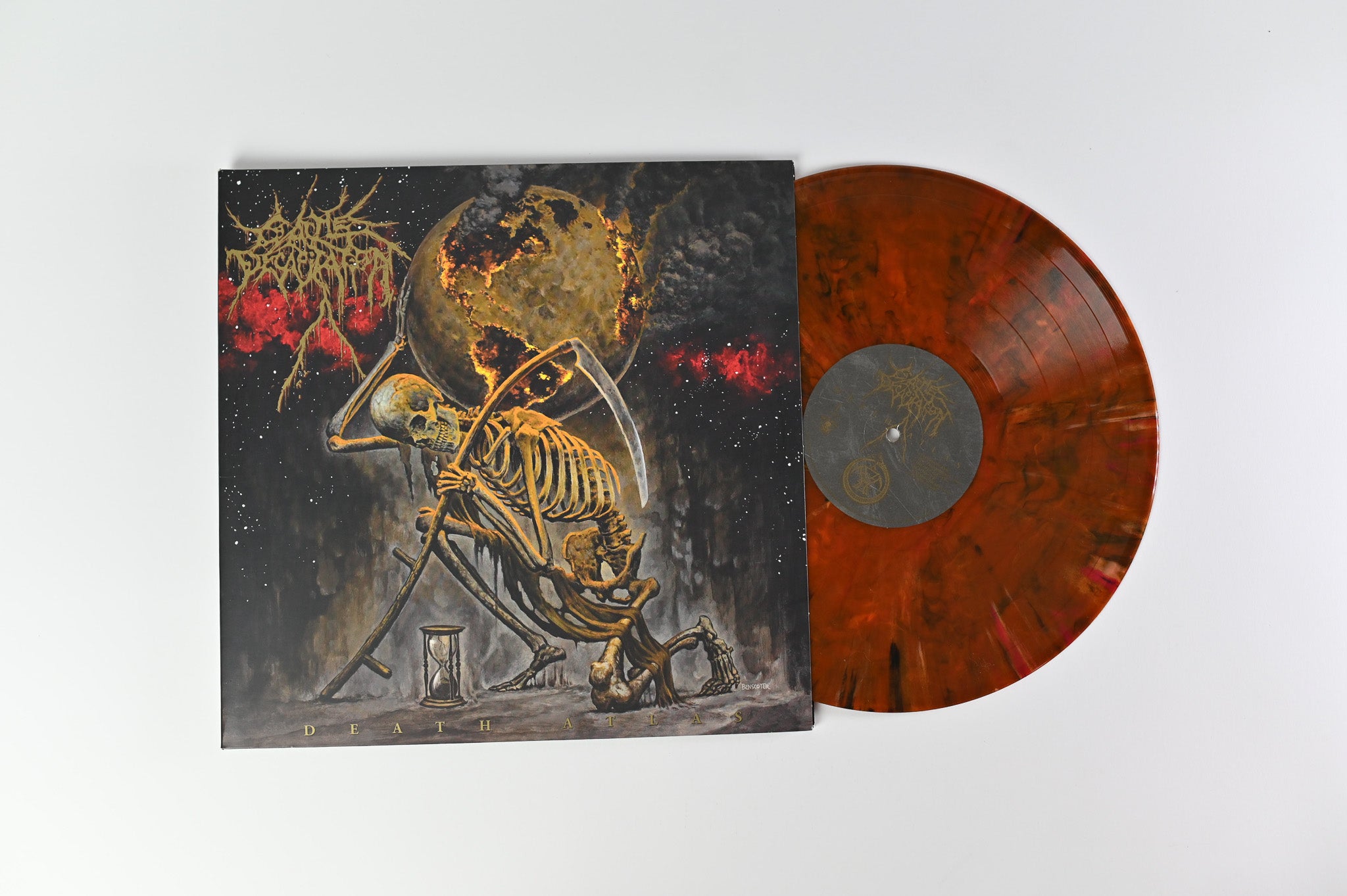Cattle Decapitation - Death Atlas on Metal Blade Ltd Amber Marble Vinyl