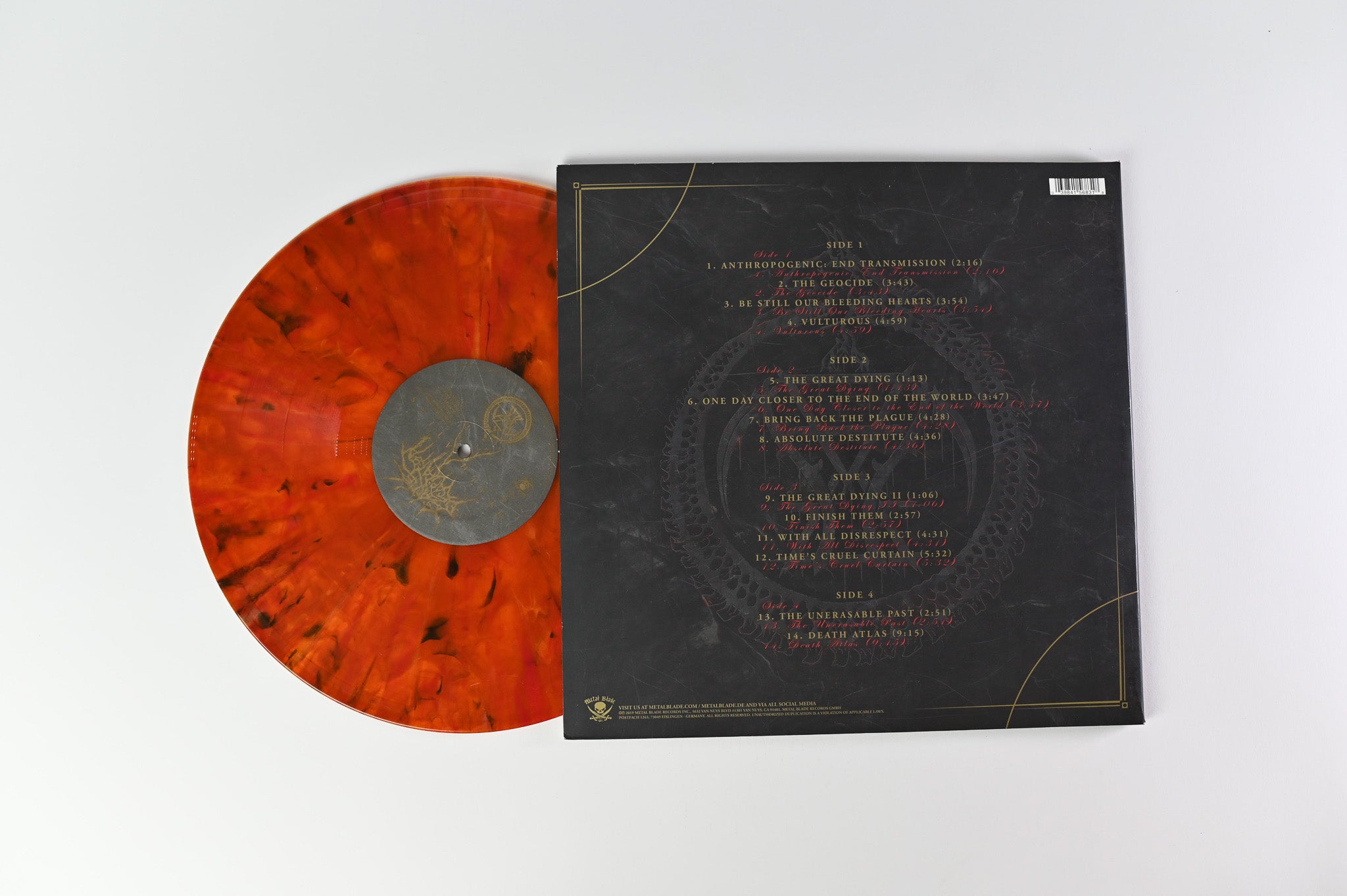 Cattle Decapitation - Death Atlas on Metal Blade Ltd Amber Marble Vinyl