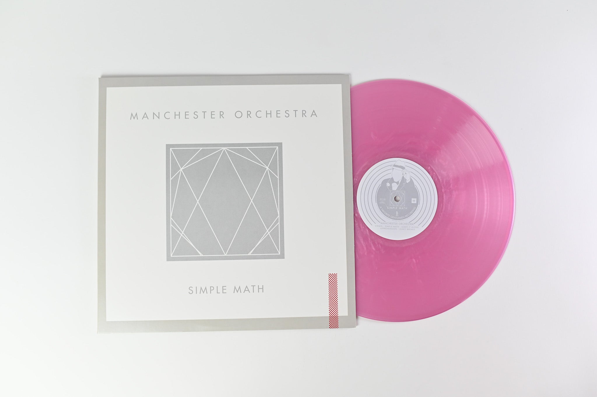 Manchester Orchestra - Simple Math on Favorite Gentleman Ltd Iridescent Pink Repress