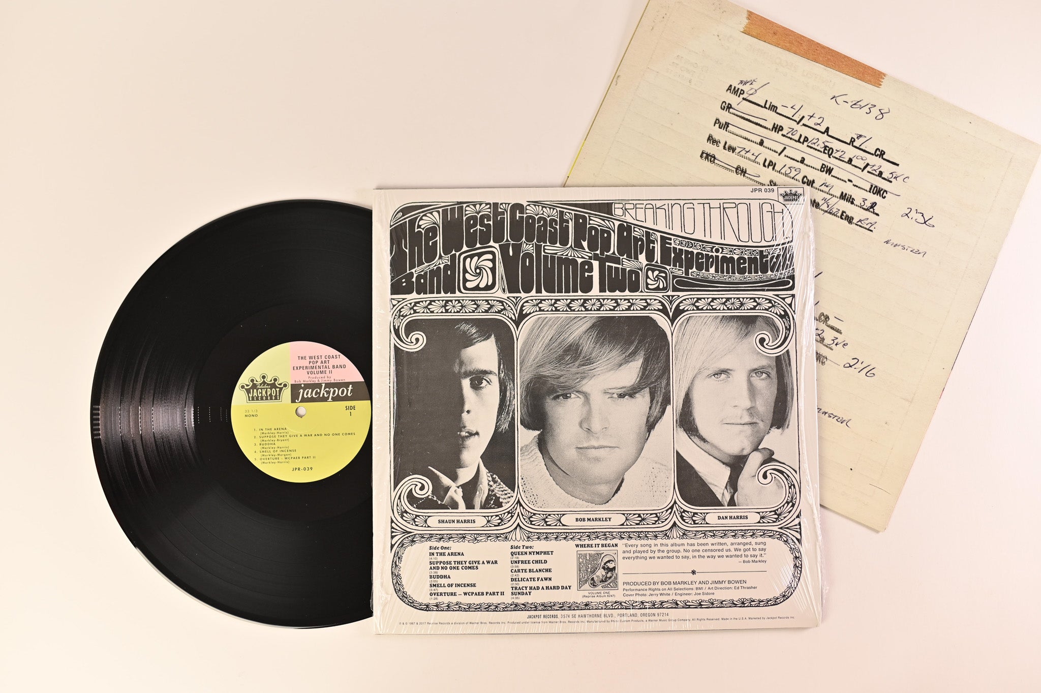 The West Coast Pop Art Experimental Band - Vol. 2 on Jackpot Mono Reissue