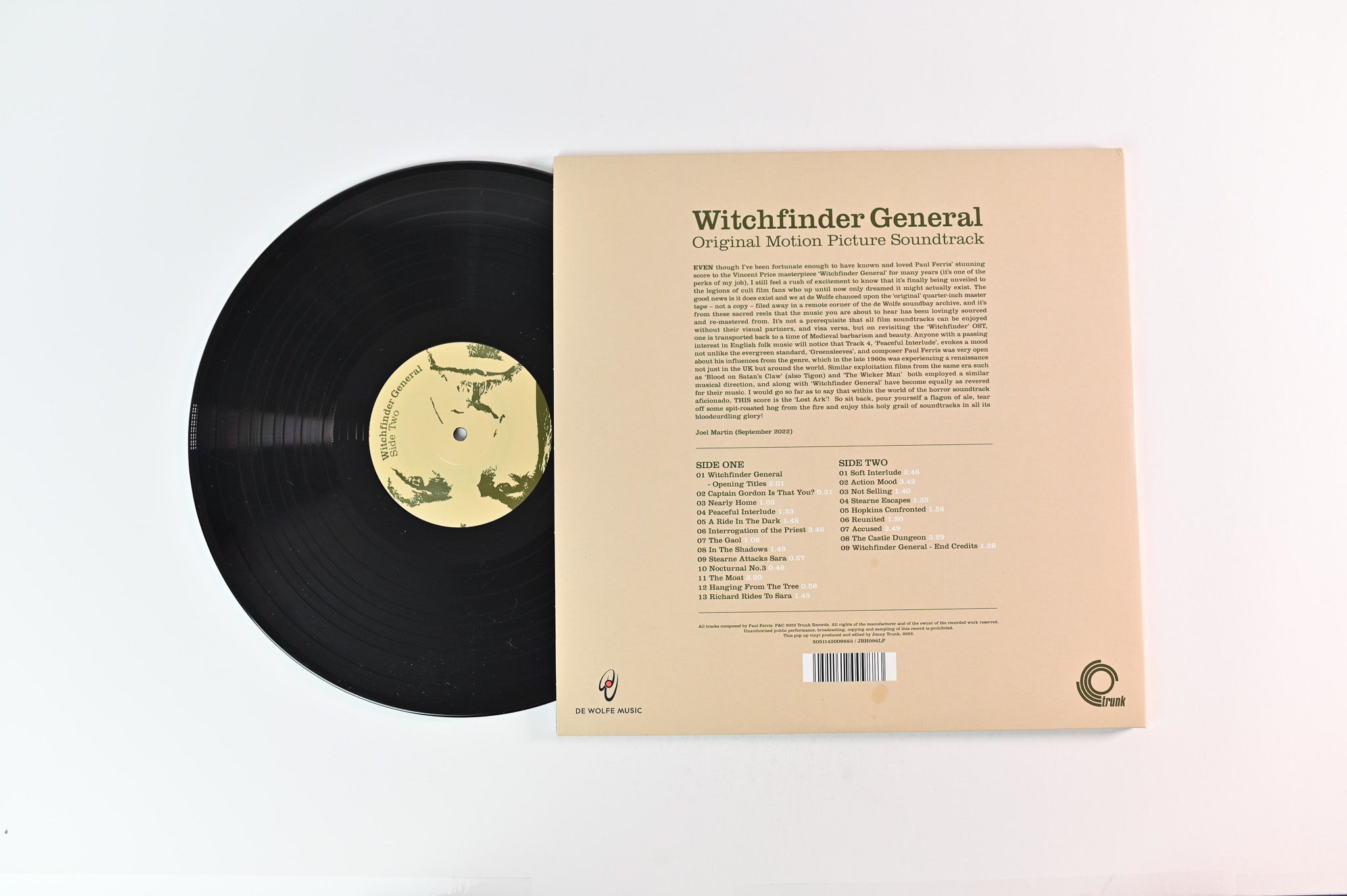 Paul Ferris - Witchfinder General (Original Motion Picture Soundtrack) on Trunk UK Gatefold Pop Up Cover