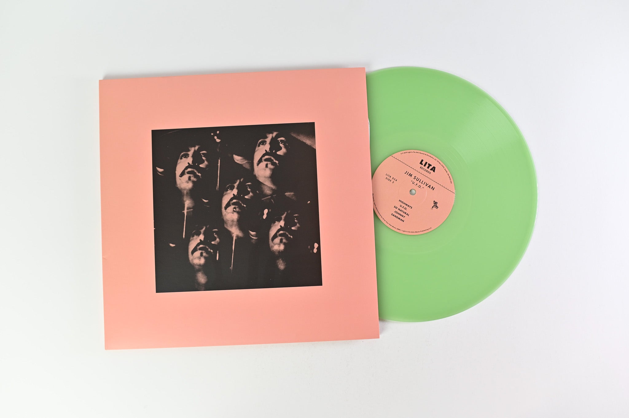 Jim Sullivan - U.F.O. on Light in the Attic Vinyl Me Please Coke Bottle Clear Reissue