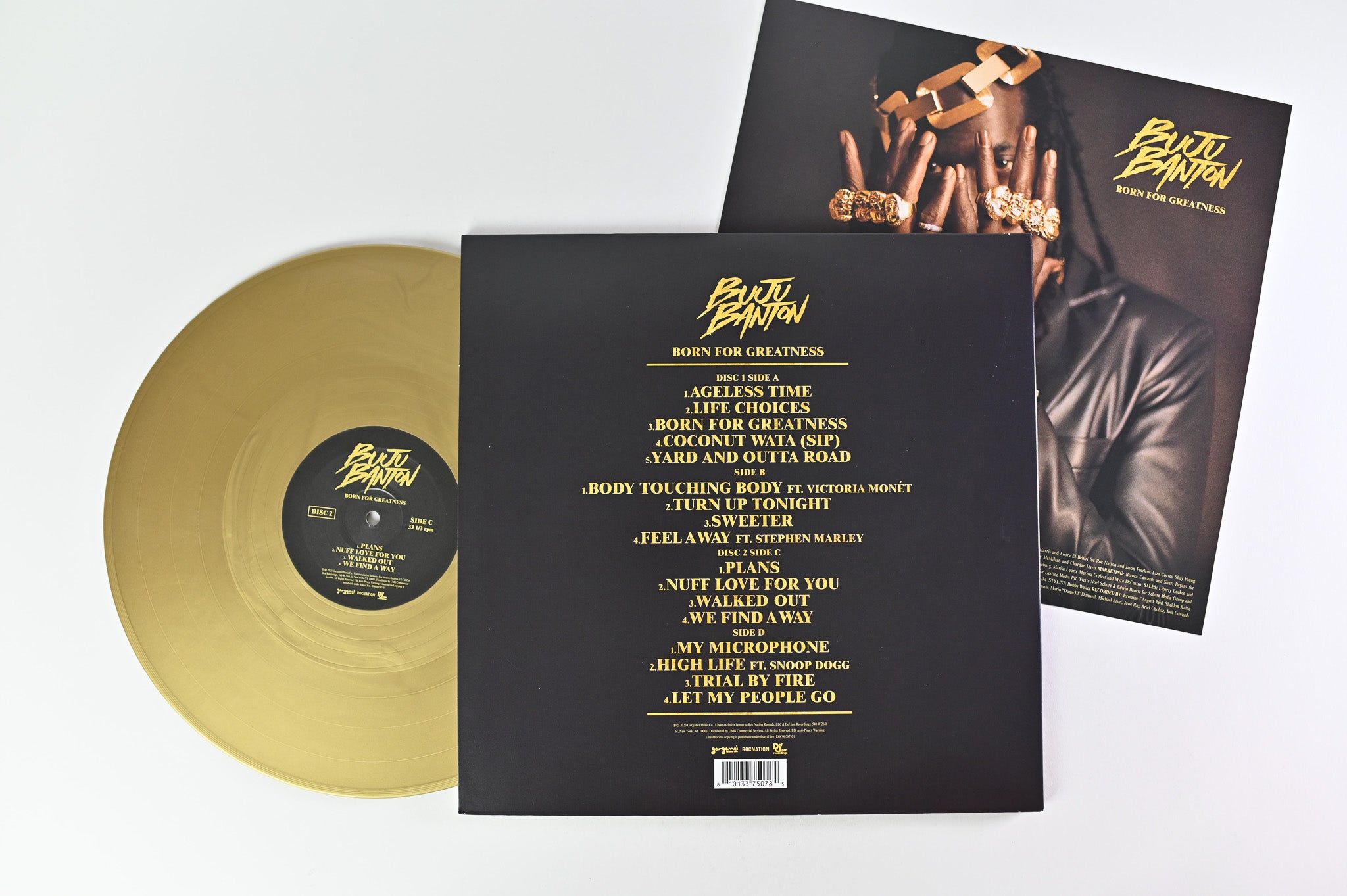 Buju Banton - Born For Greatness on Roc Nation Gold Vinyl