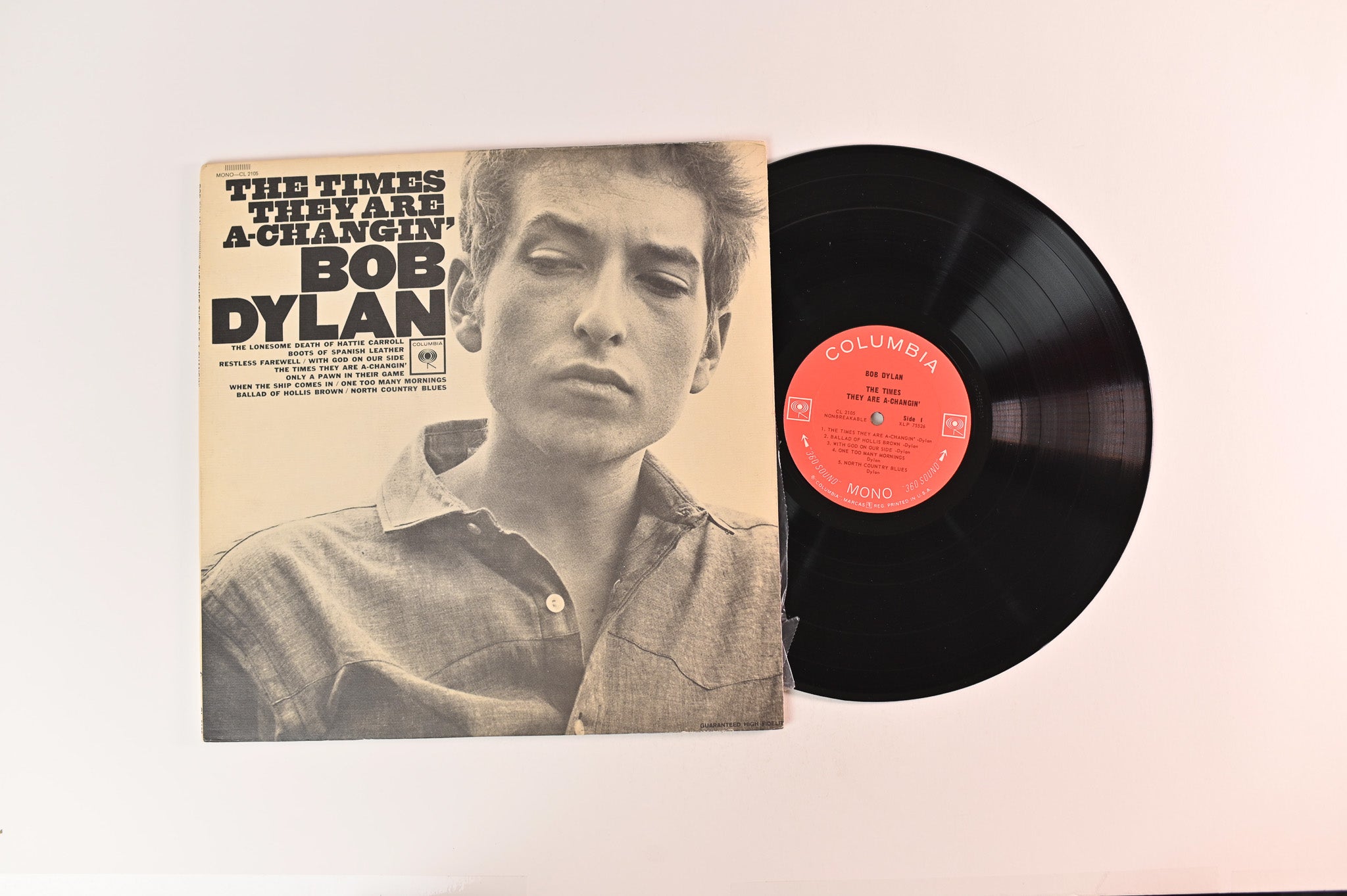 Bob Dylan - The Times They Are A-Changin' on Columbia 2 Eye Mono