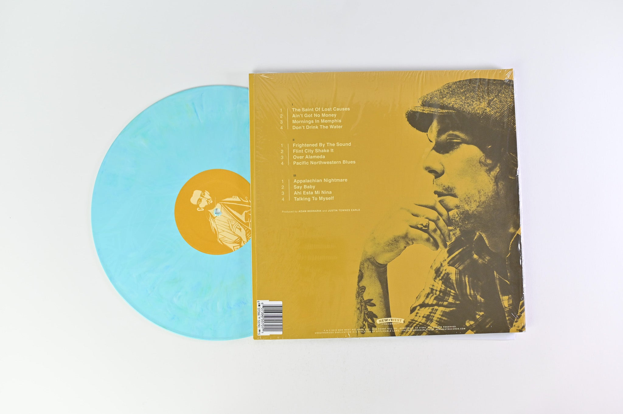 Justin Townes Earle - The Saint Of Lost Causes on New West Ltd Teal & Orange Swirl Reissue